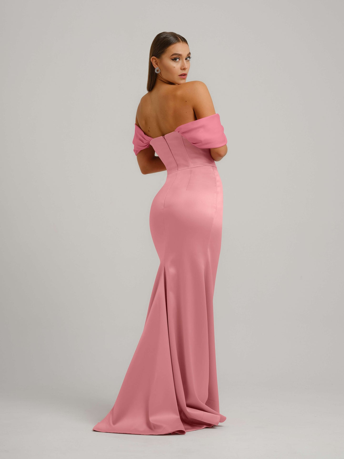 Signature of the Sun Evening Gown - Pastel Pink