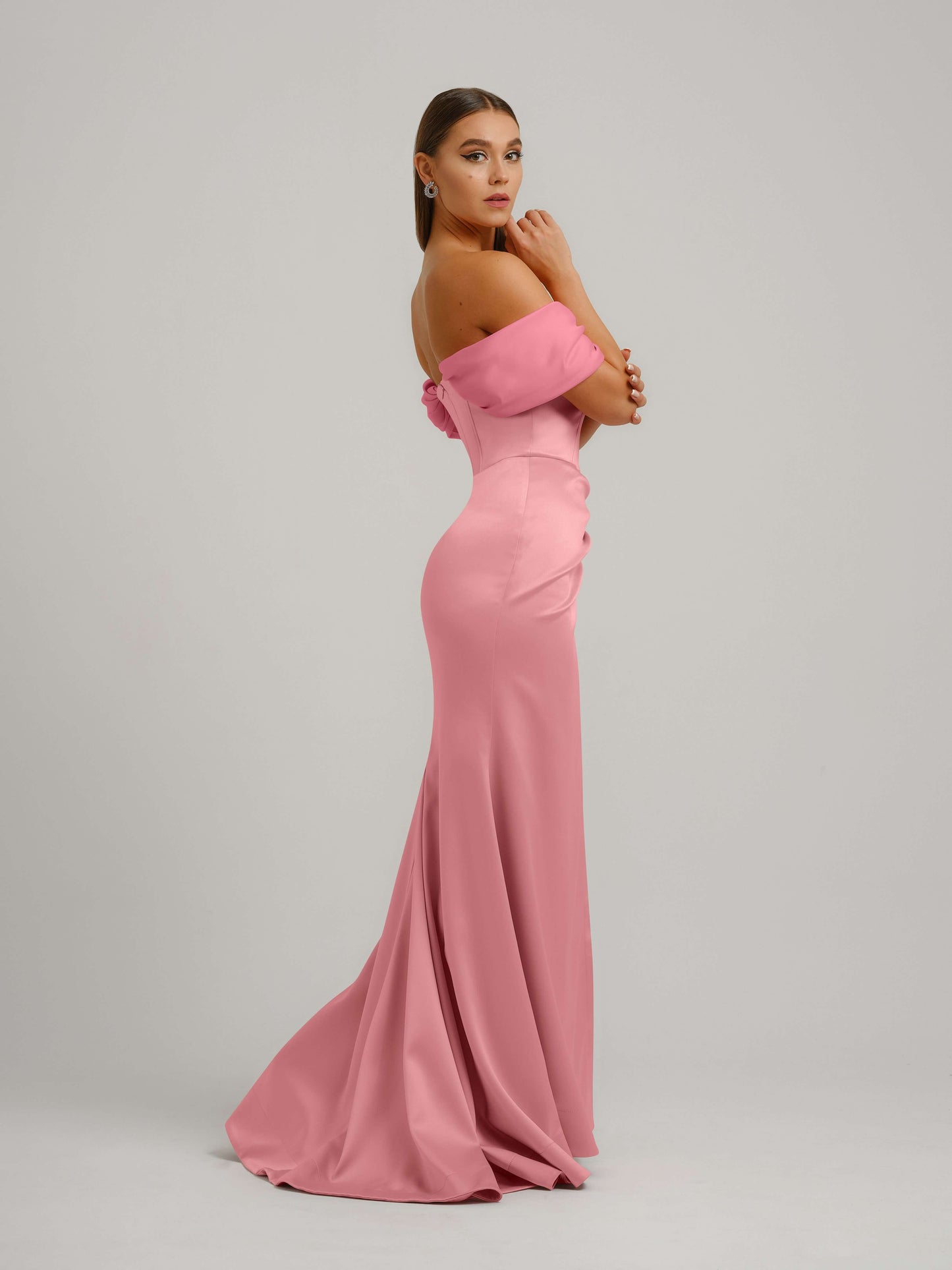 Signature of the Sun Evening Gown - Pastel Pink