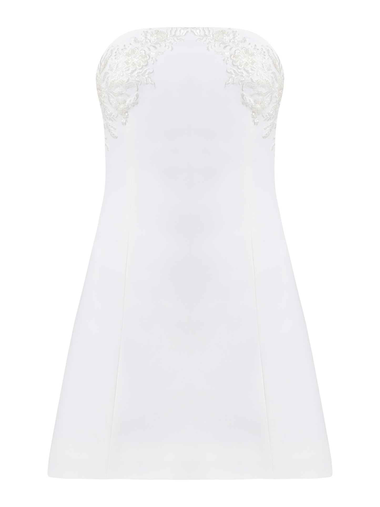 Rehearsal Dinner Hand-Embroidered Mini Dress by Tia Dorraine Women's Luxury Fashion Designer Clothing Brand