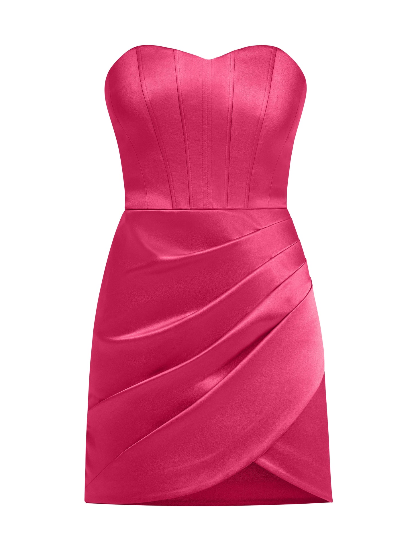 A Touch of Glamour Mini Dress - Hot Pink by Tia Dorraine Women's Luxury Fashion Designer Clothing Brand