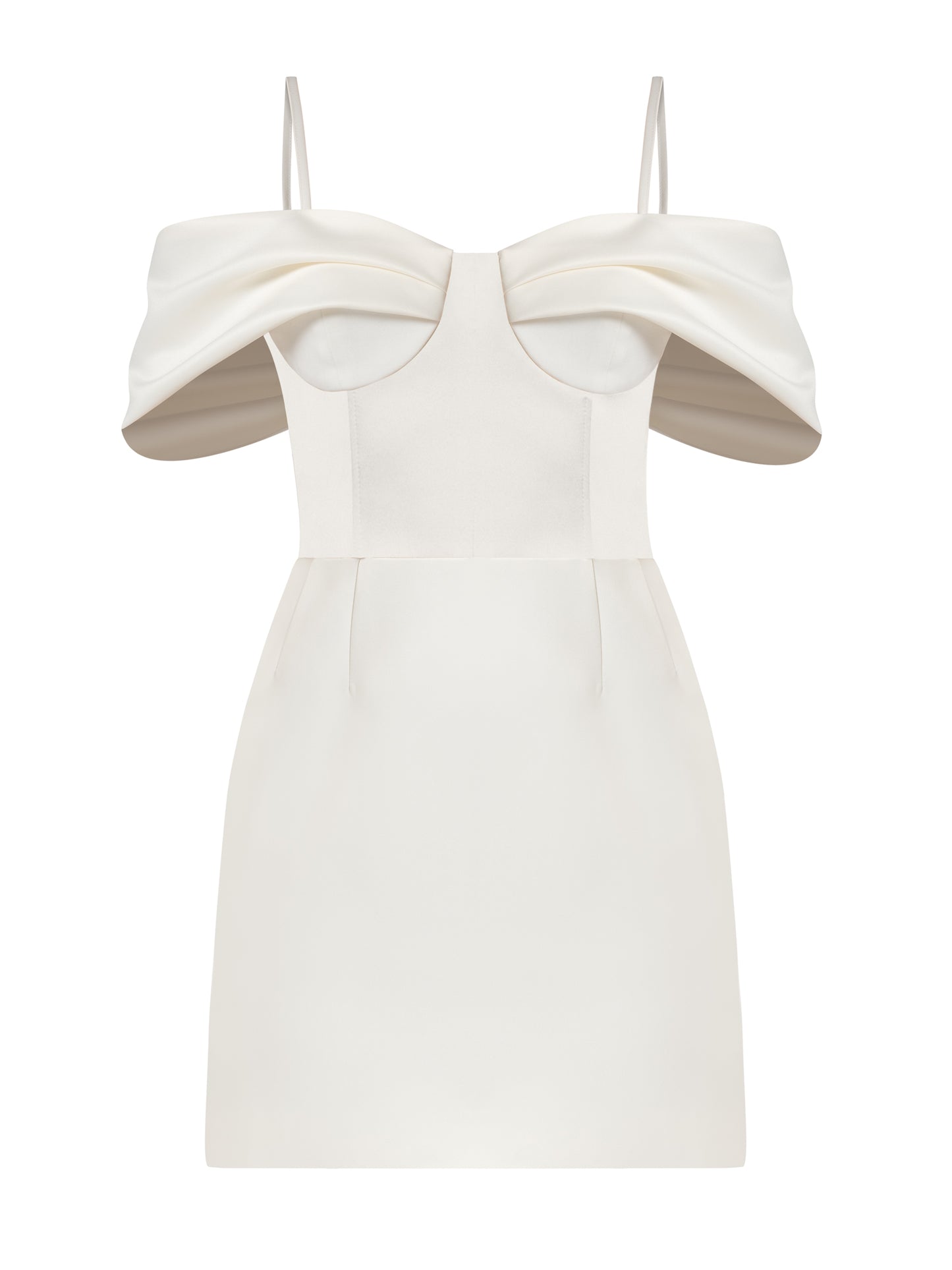 Belle of the Ball Mini Dress - Pearl White