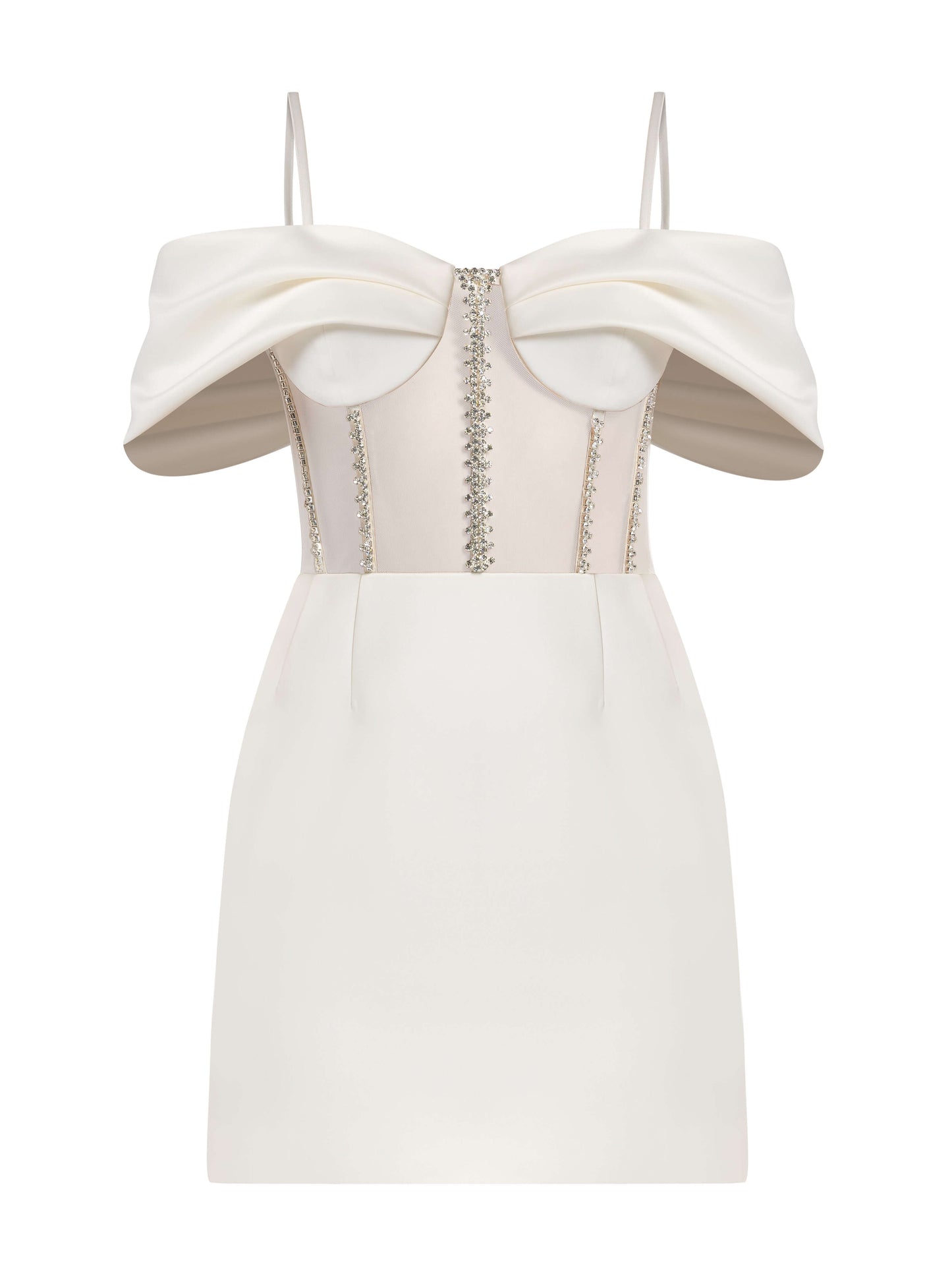 Belle of the Ball Crystal-Embellished Mini Dress by Tia Dorraine Women's Luxury Fashion Designer Clothing Brand