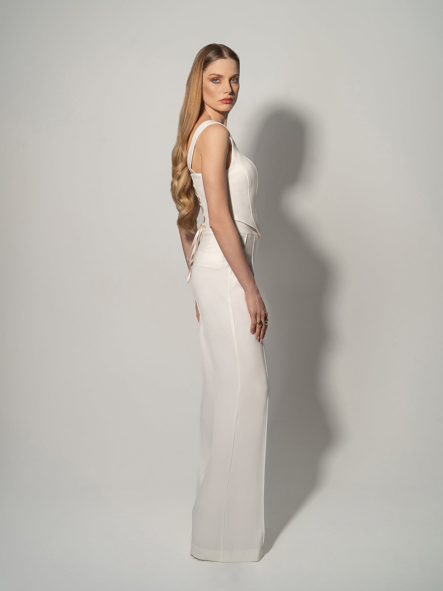 Classic Chic High-Waist Flared Trousers