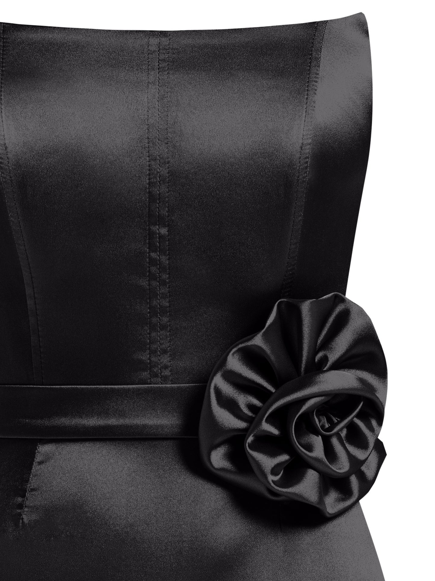 Handmade Rose Belt - Black