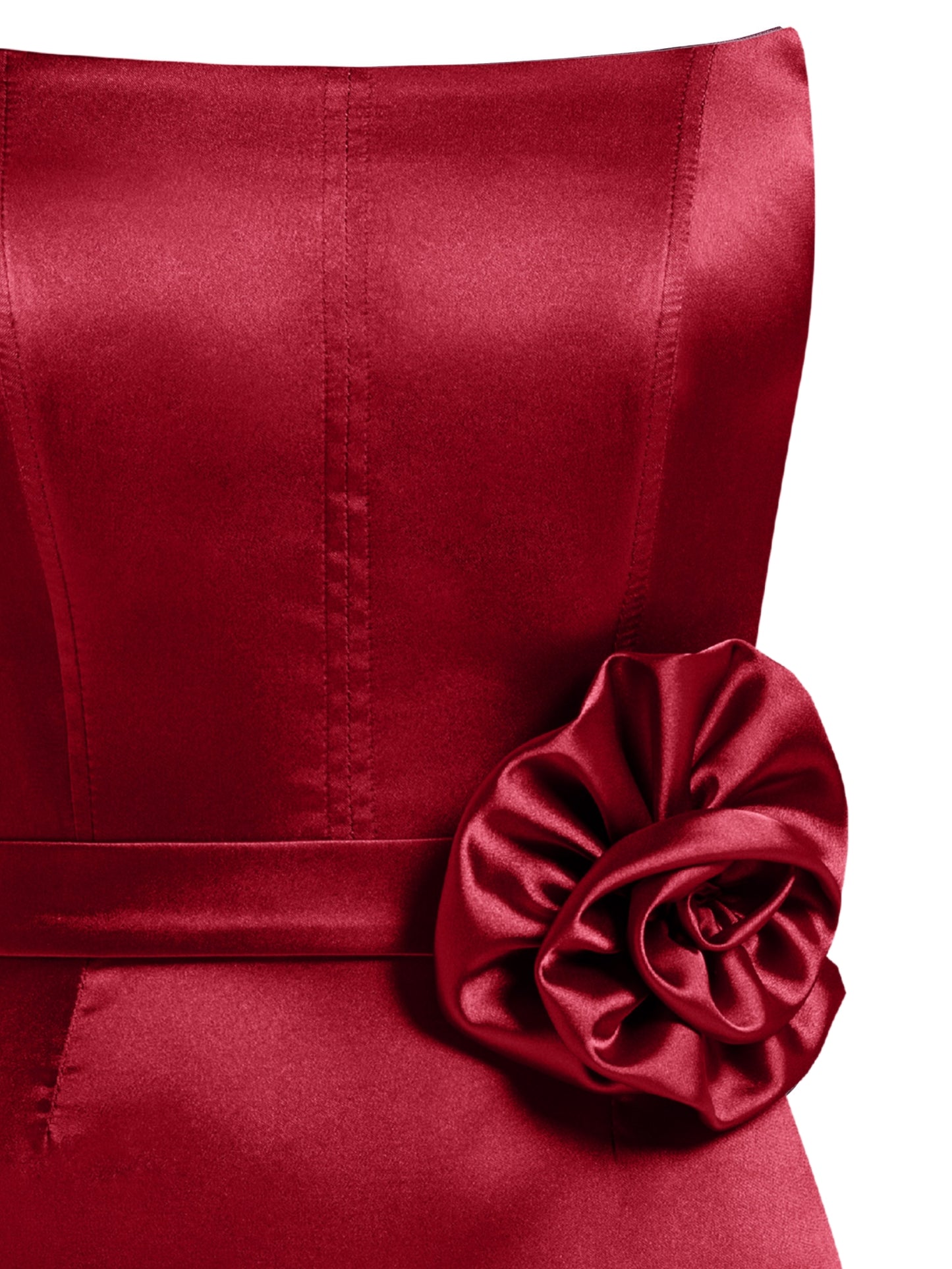 Handmade Rose Belt - Fierce Red