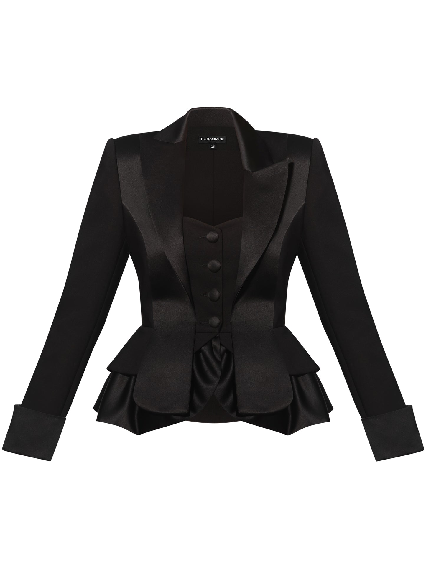 Deconstructed Tailored Blazer - Black