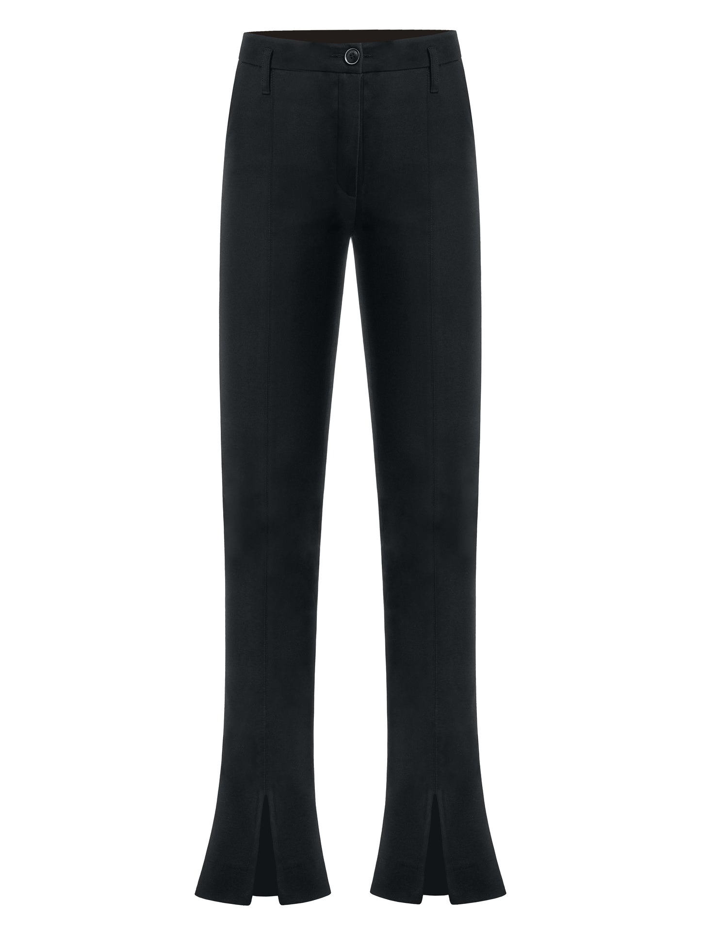 Double Identity Slim Trousers With Slits