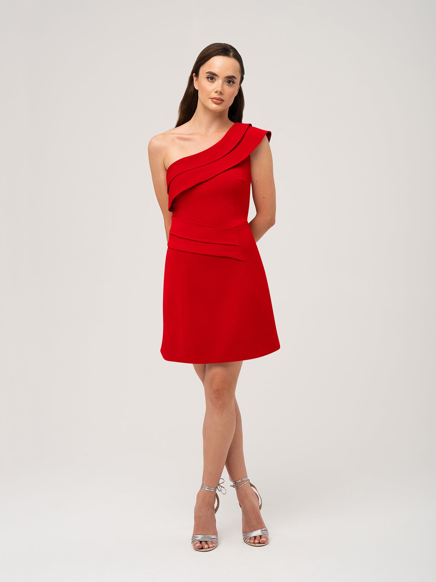 Elegant Touch Mini Dress - Fierce Red by Tia Dorraine Women's Luxury Fashion Designer Clothing Brand