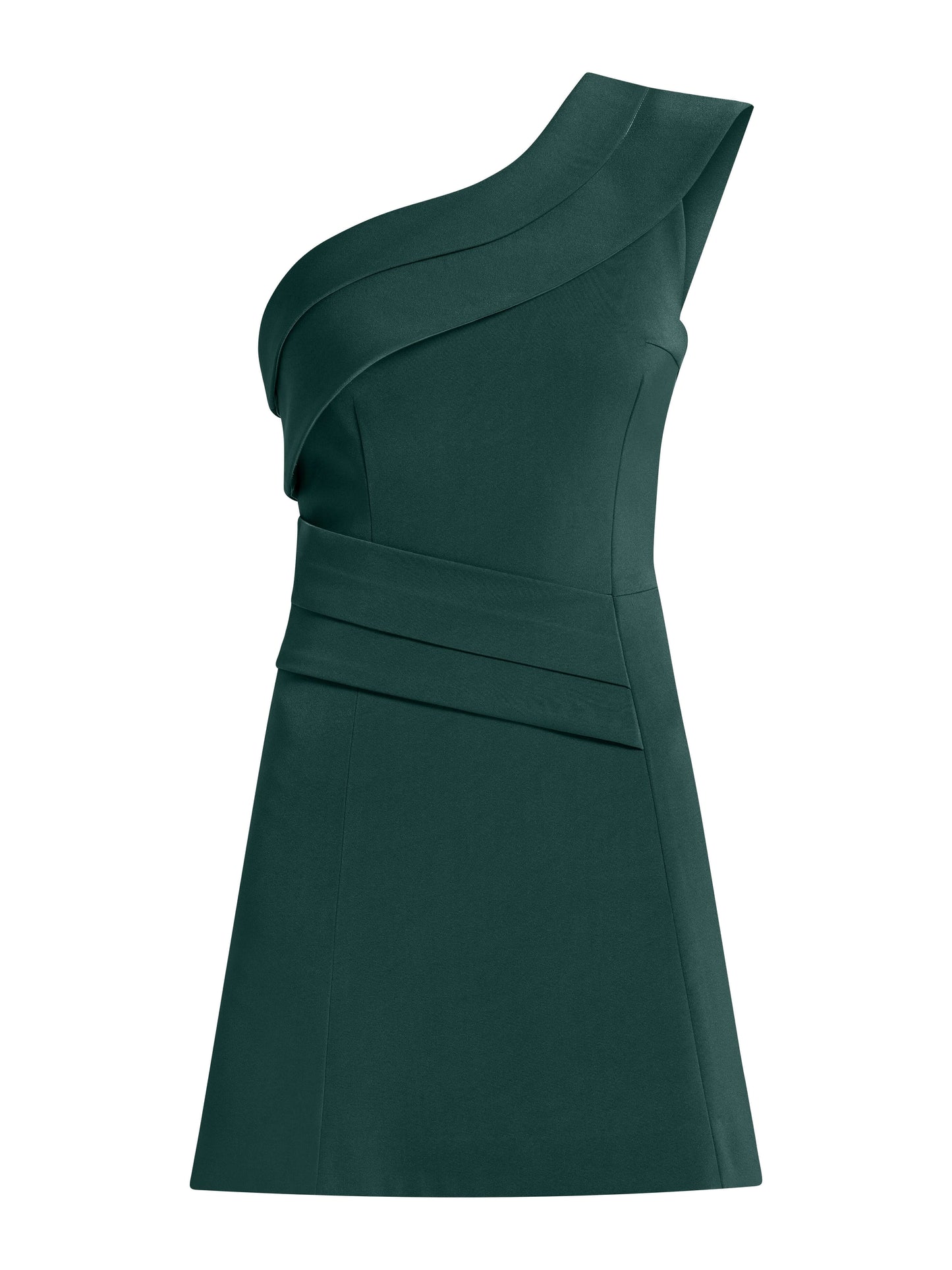 Elegant Touch Mini Dress - Dark Green by Tia Dorraine Women's Luxury Fashion Designer Clothing Brand