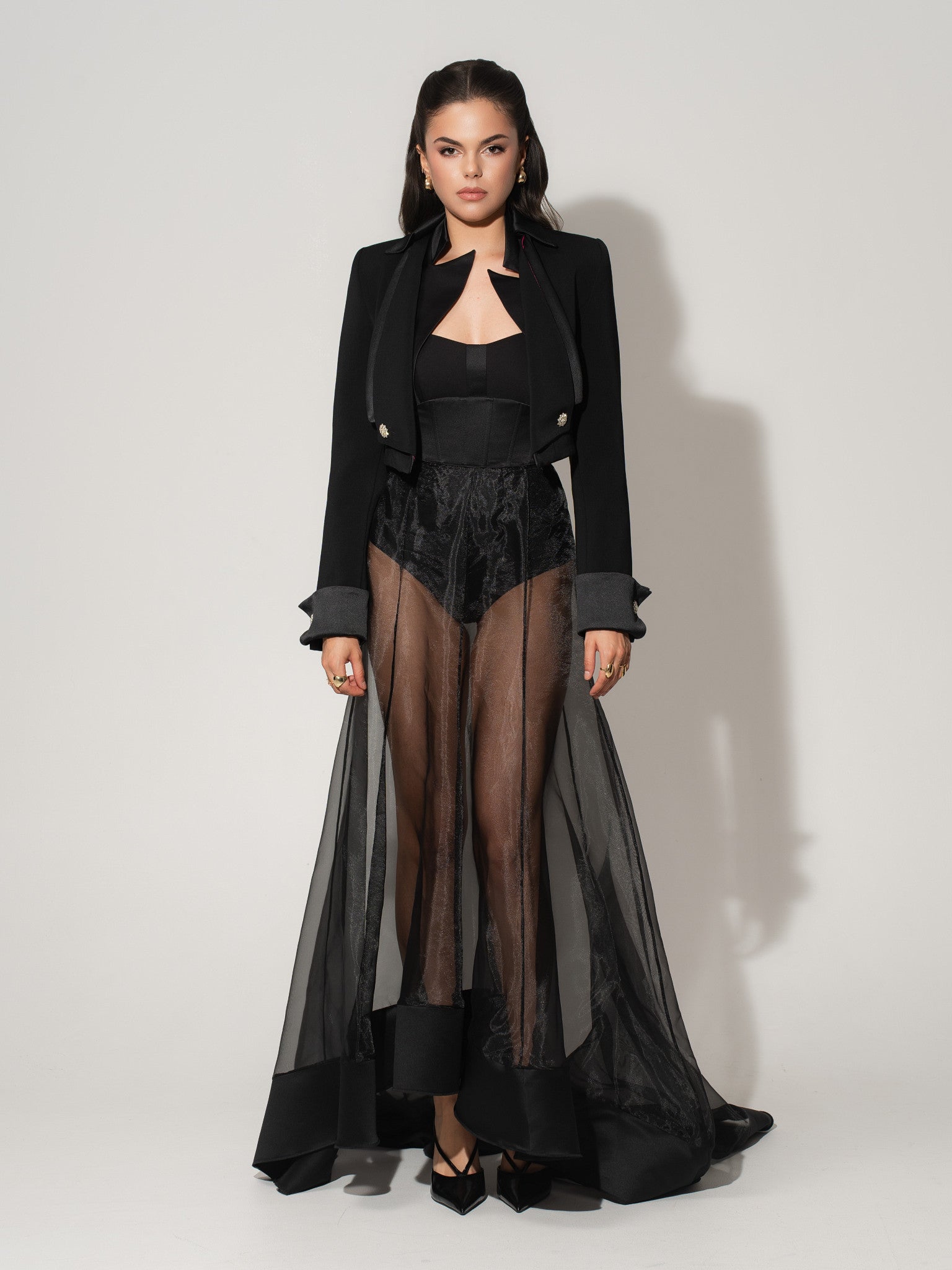 sheer skirts and dresses Maxi Dress ASOS Design Twisted Halter Maxi Dress With Sheer Skirt-Gray Without a doubt The Celebrity-Approved Sheer Skirt Trend