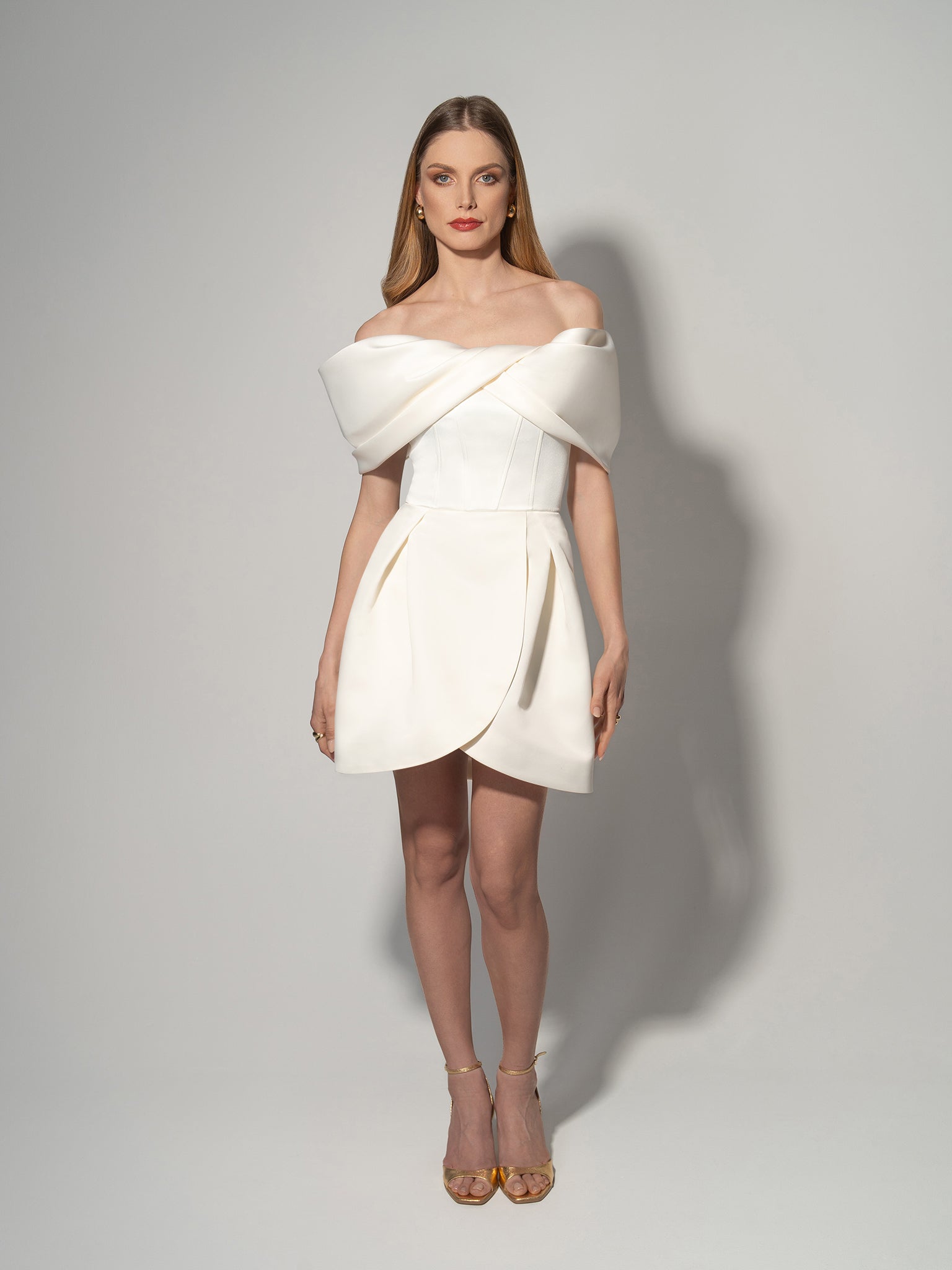 Love in Bloom Off-Shoulder Mini Dress