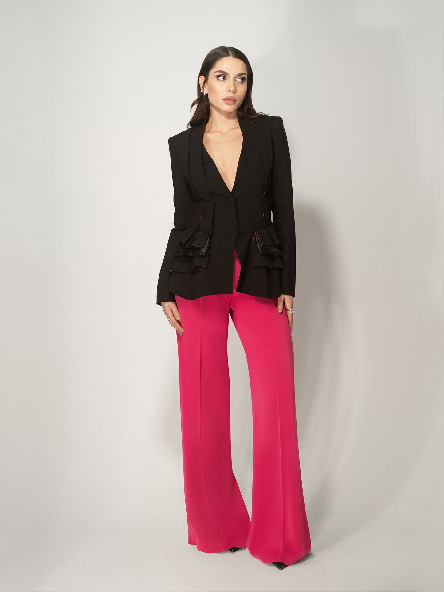 Mon Chèri Ruffled Blazer