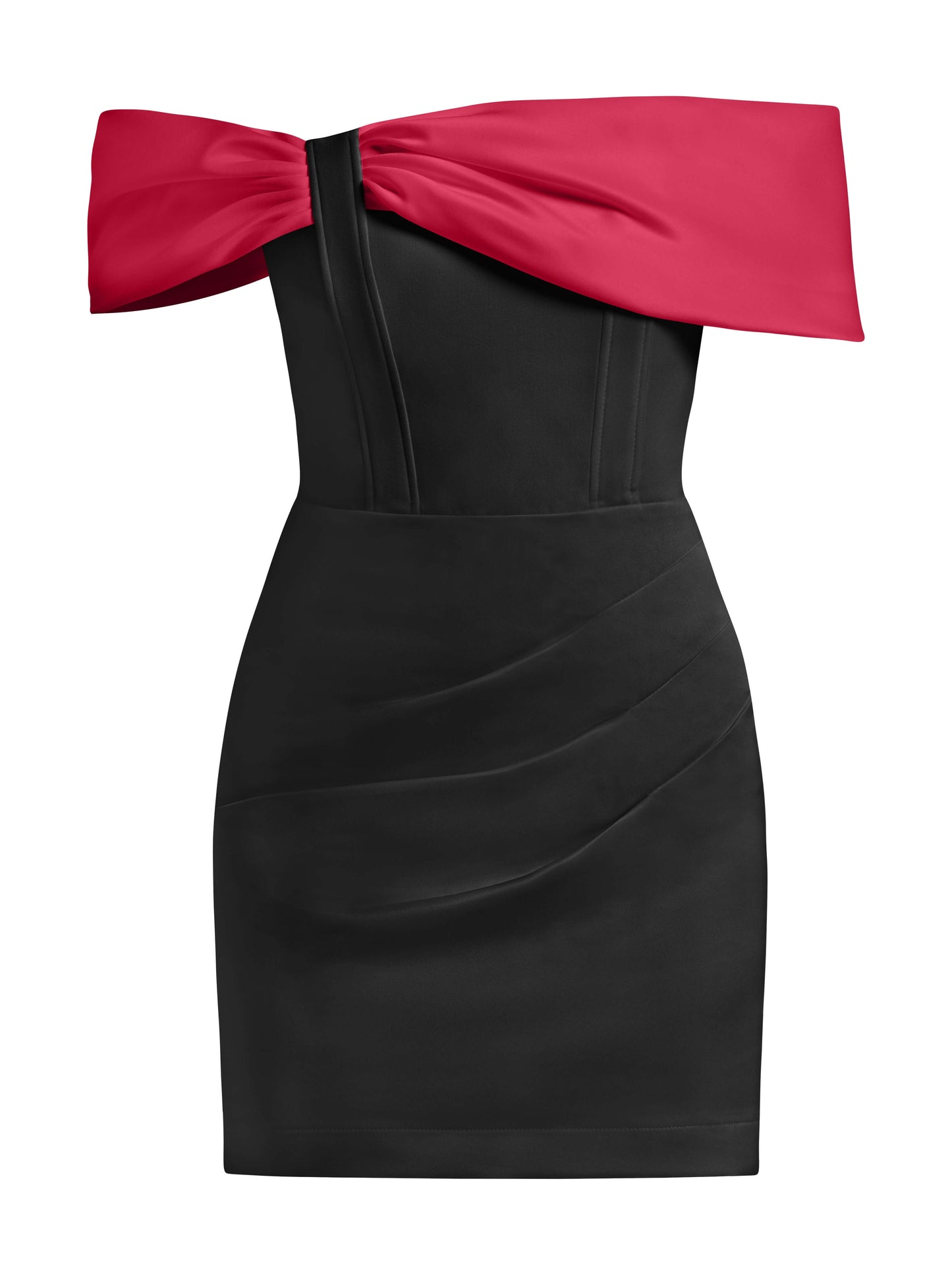 Signature of the Sun Mini Dress - Black & Red by Tia Dorraine Women's Luxury Fashion Designer Clothing Brand