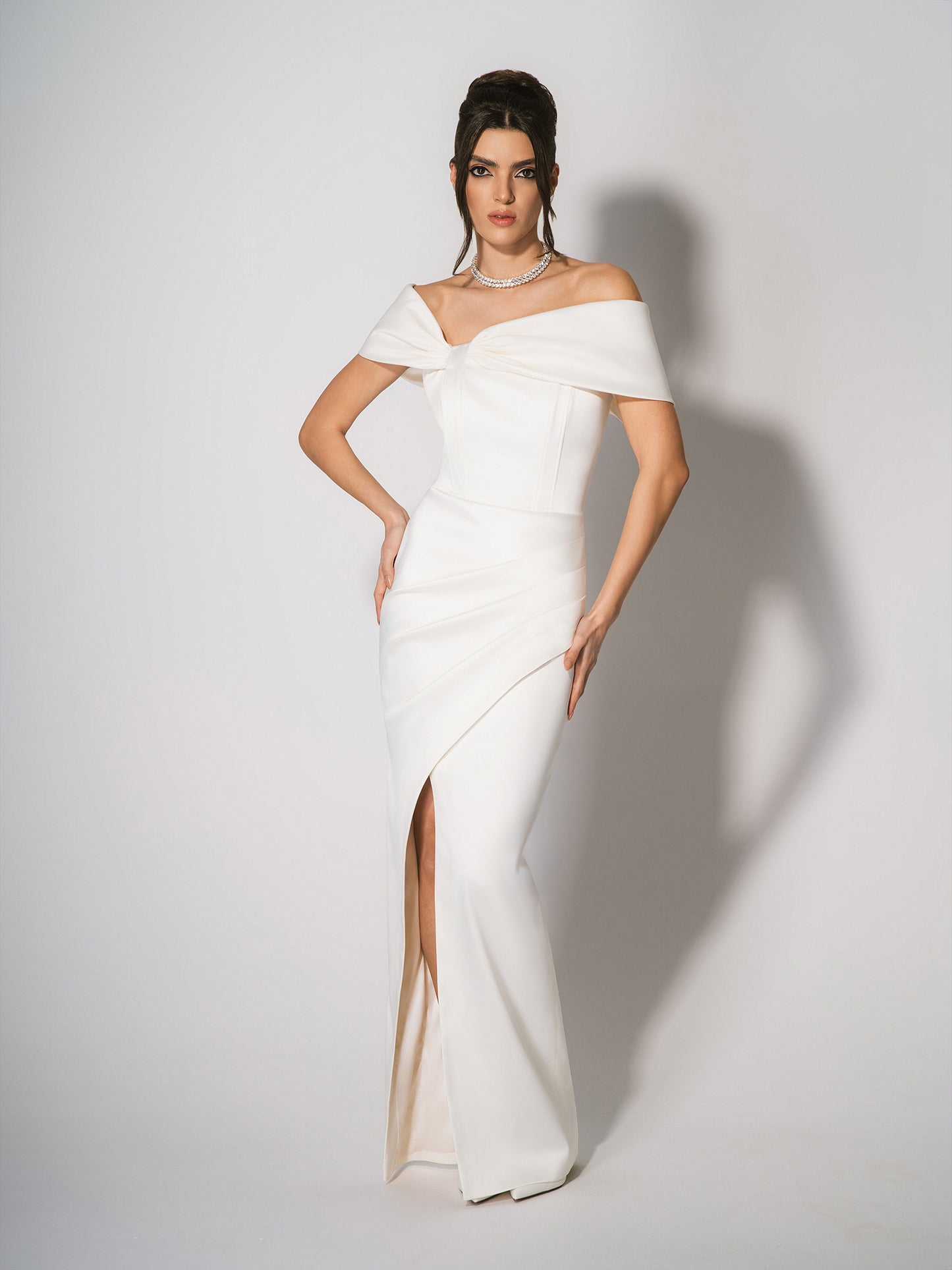 Signature of the Sun Maxi Dress - Pearl White