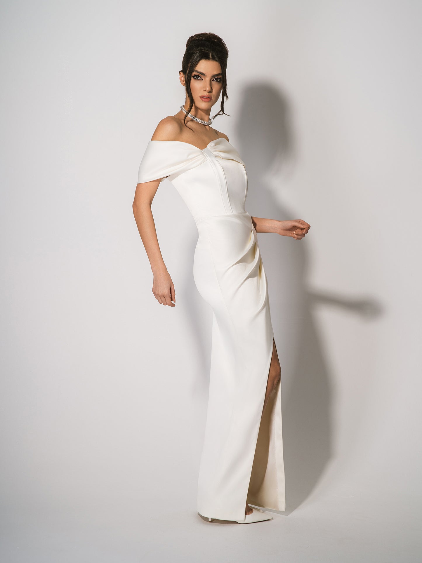 Signature of the Sun Maxi Dress - Pearl White