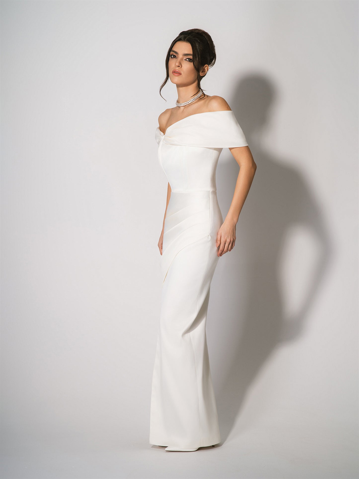 Signature of the Sun Maxi Dress - Pearl White