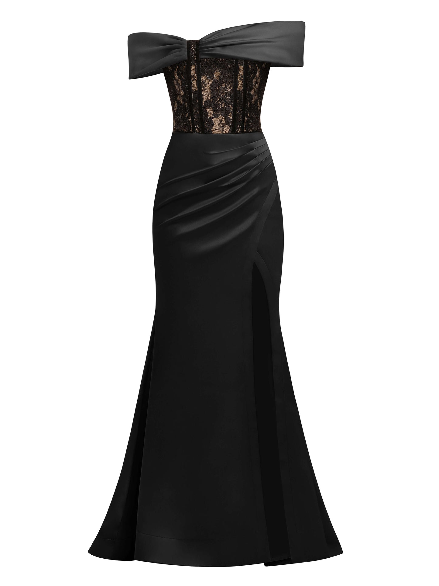 Signature of the Sun Evening Gown With Lace