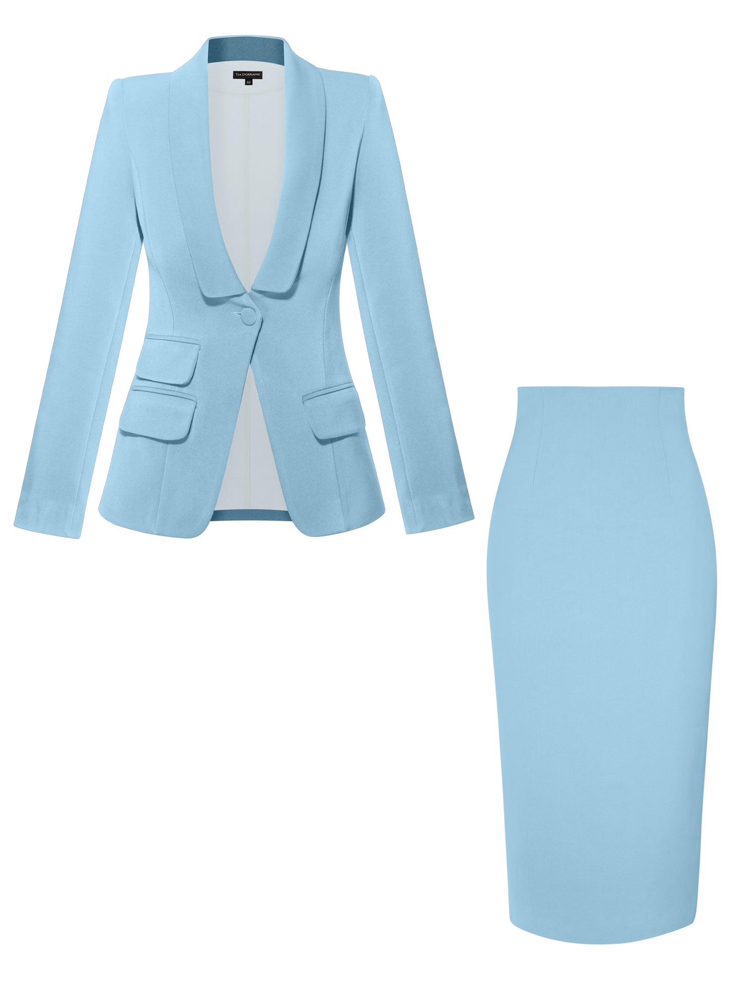 Vision Tailored Blazer & Skirt Suit by Tia Dorraine Women's Luxury Fashion Designer Clothing Brand
