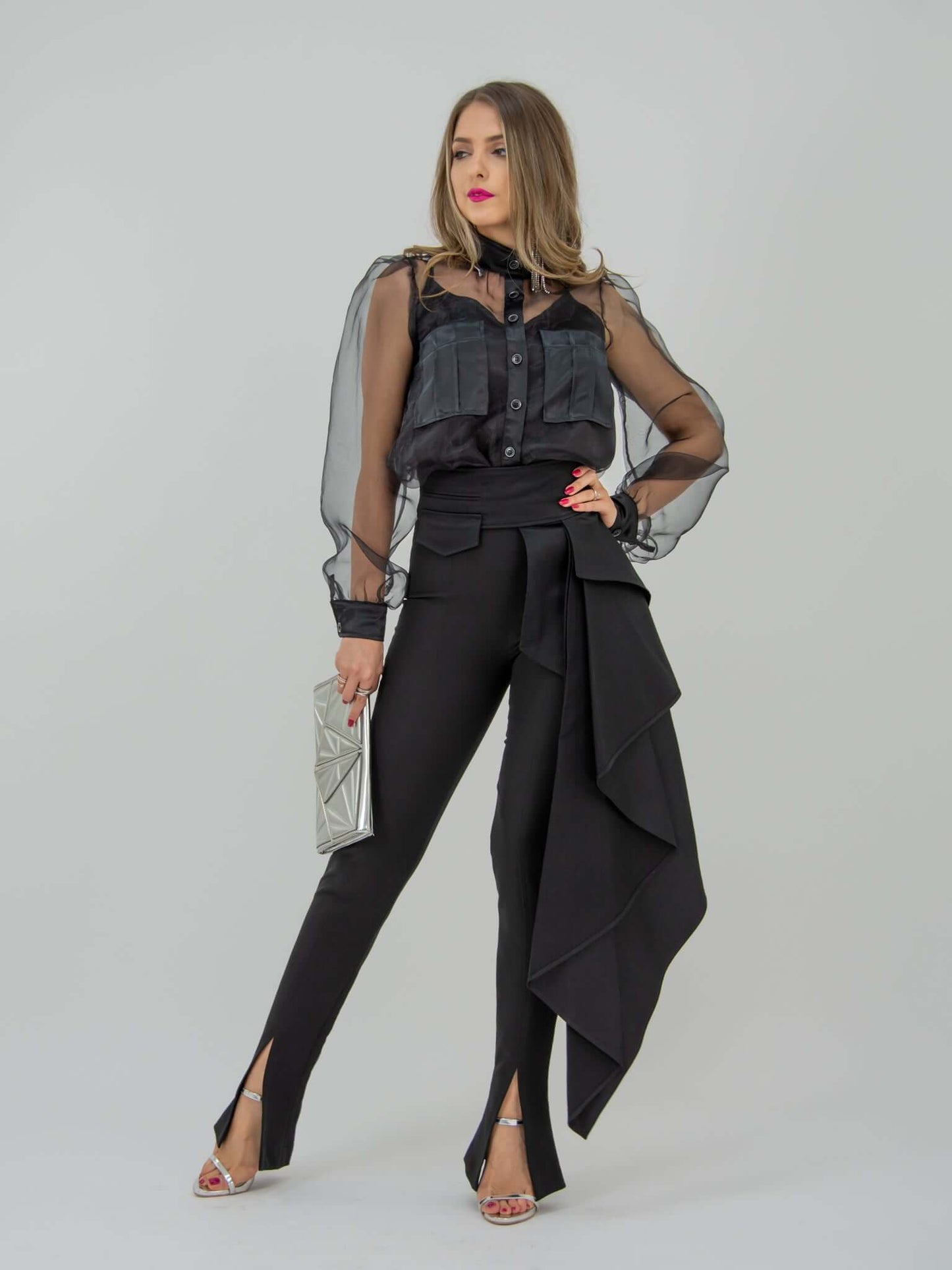 Elegance Theory Maxi-Length Statement Belt by Tia Dorraine Women's Luxury Fashion Designer Clothing Brand
