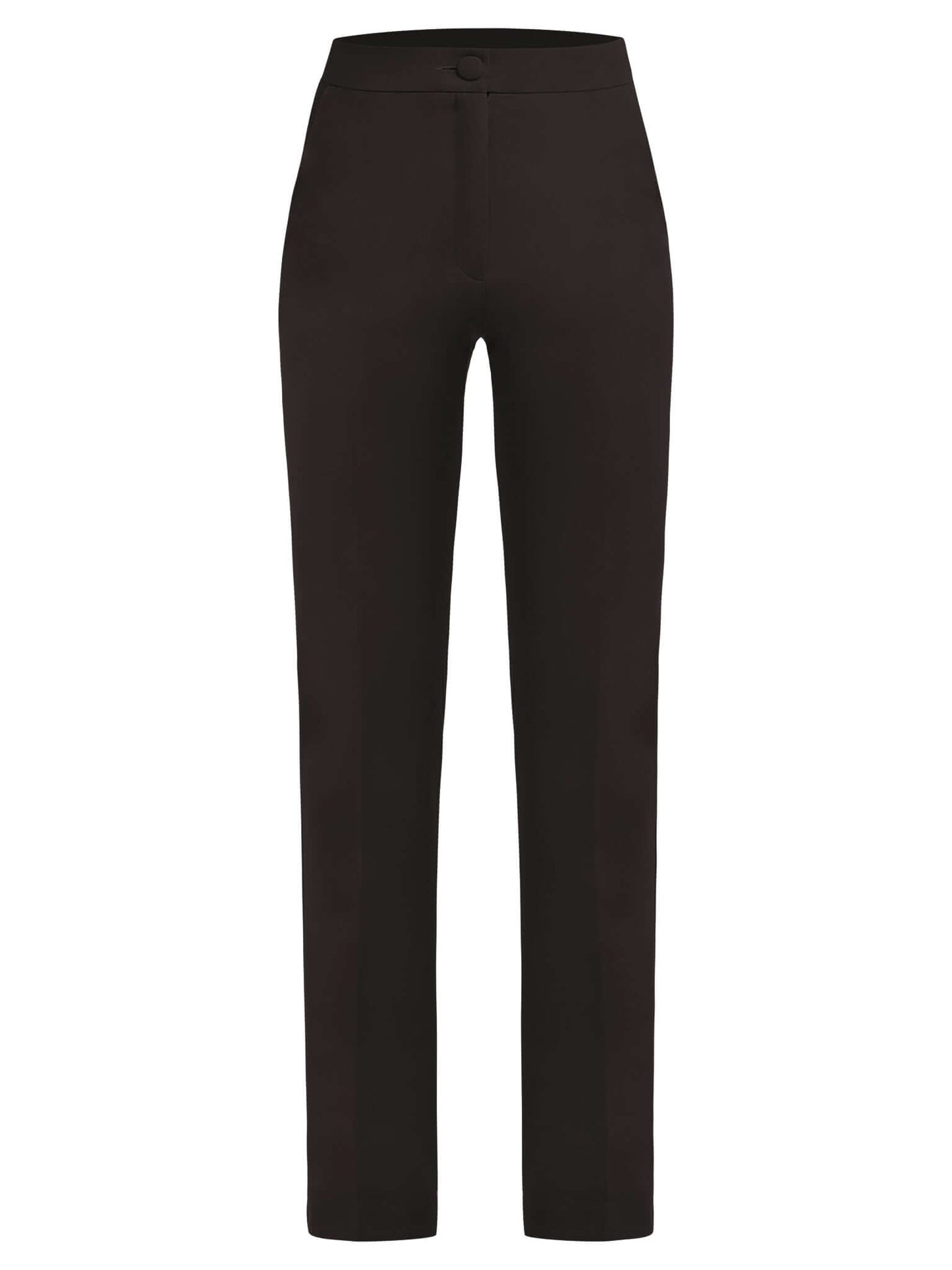Fantasy Straight-Leg Slim Trousers - Black by Tia Dorraine Women's Luxury Fashion Designer Clothing Brand