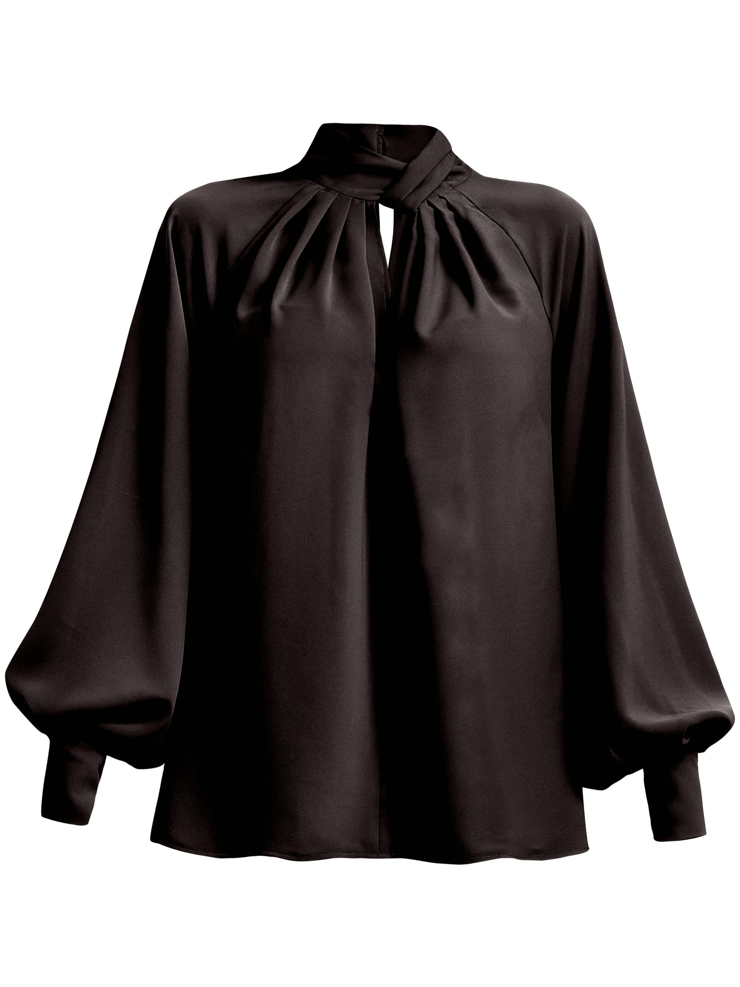 Get Down to Business Oversized Blouse - Black by Tia Dorraine Women's Luxury Fashion Designer Clothing Brand