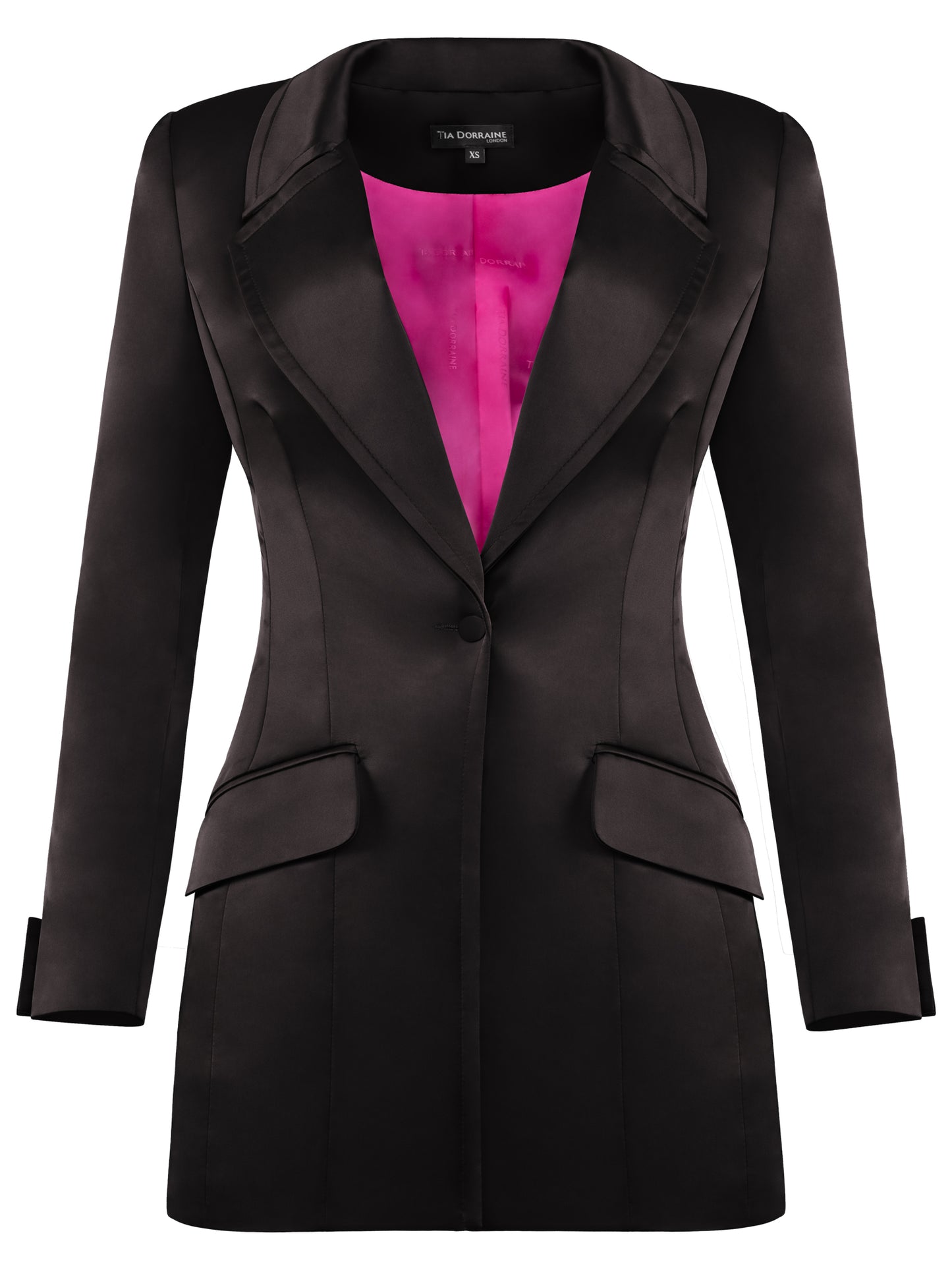 Midnight Sky Hourglass Blazer - Black by Tia Dorraine Women's Luxury Fashion Designer Clothing Brand