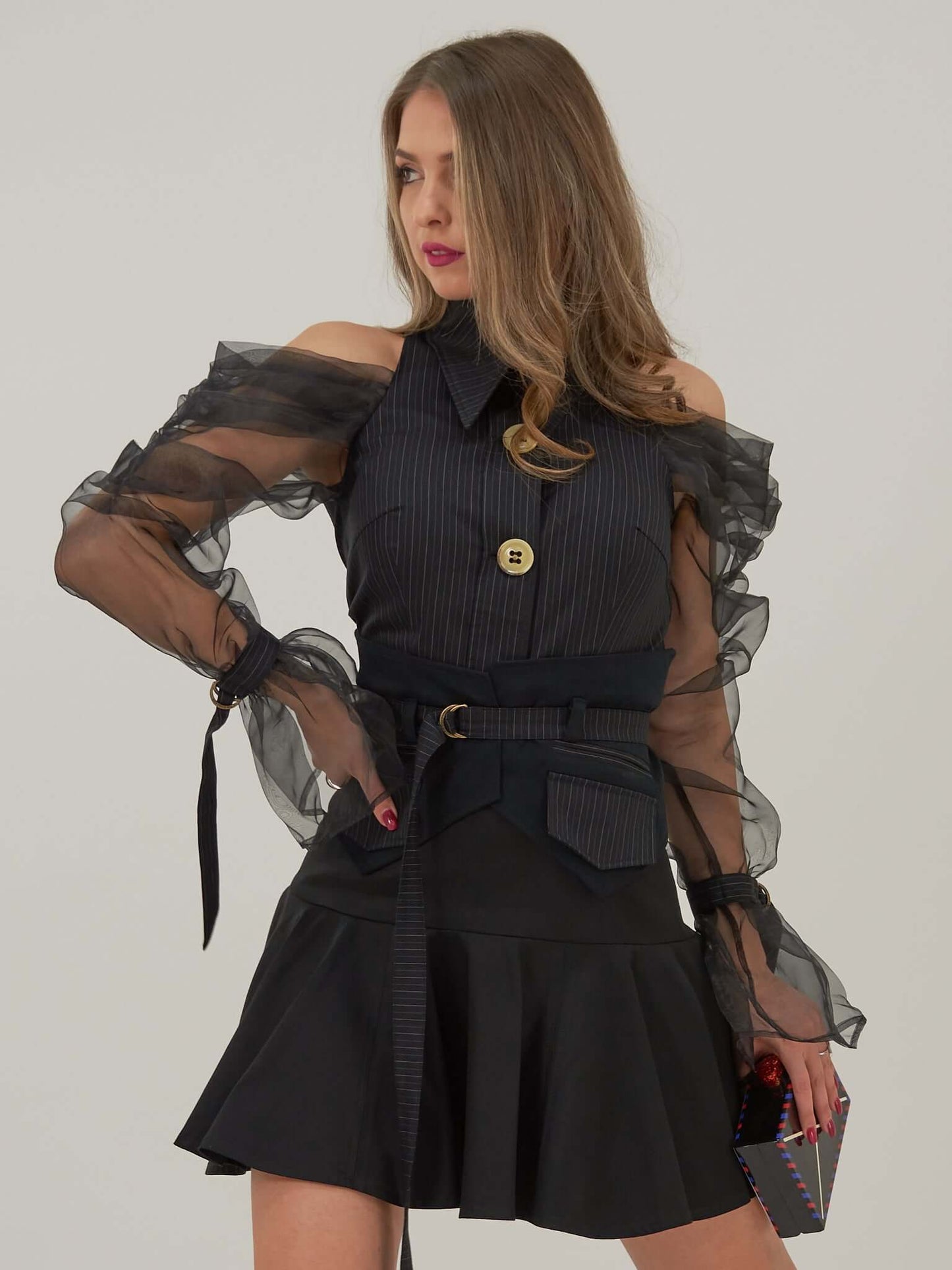 Statement Fix Wide Adjustable Fabric Belt by Tia Dorraine Women's Luxury Fashion Designer Clothing Brand