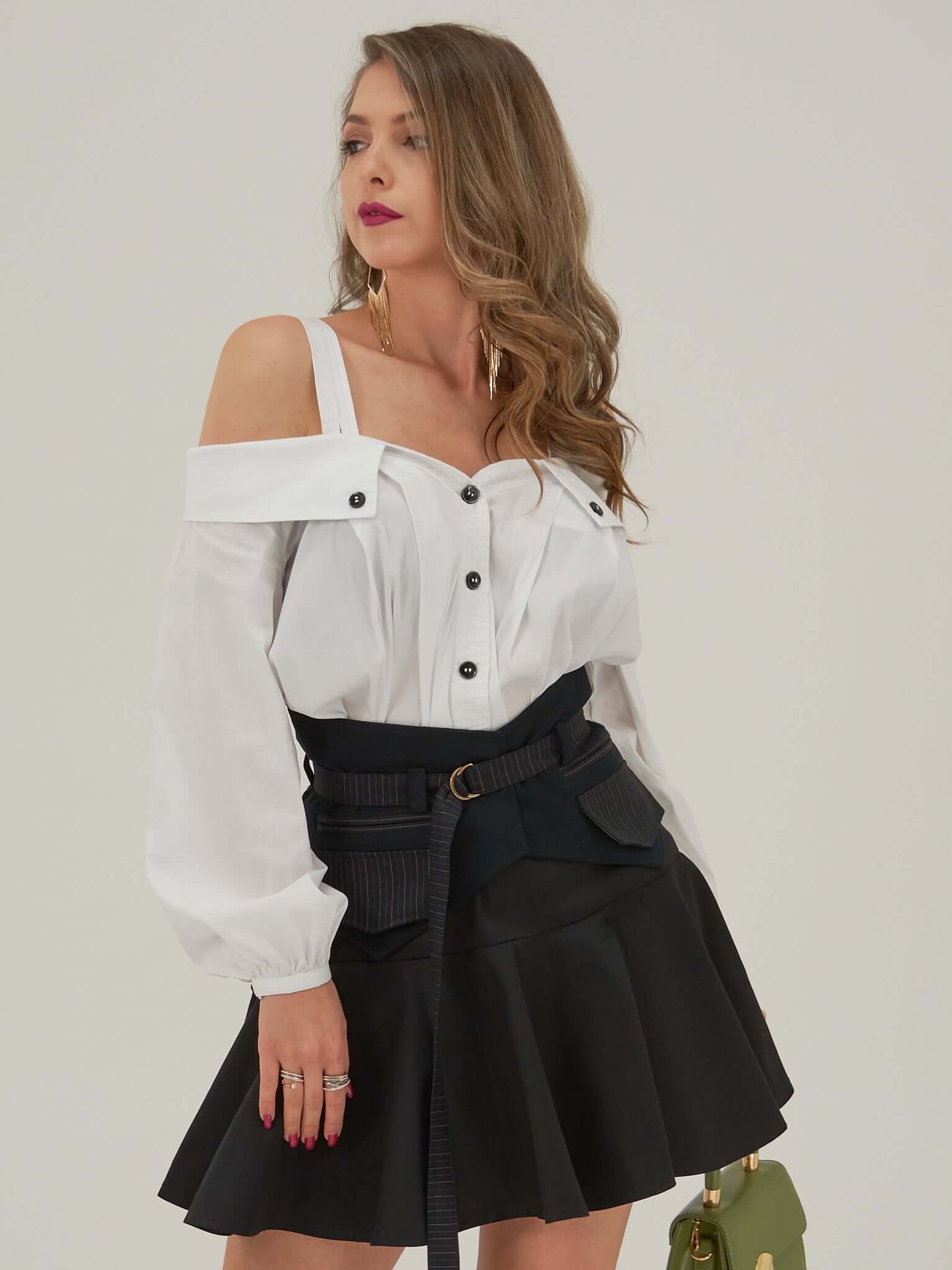 Statement Fix Wide Adjustable Fabric Belt by Tia Dorraine Women's Luxury Fashion Designer Clothing Brand