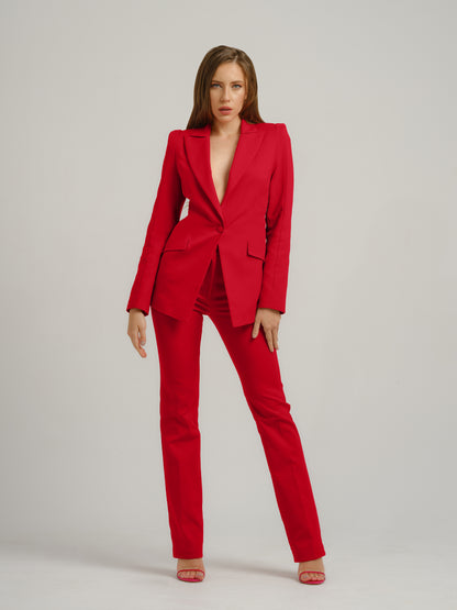 Fierce Red Tailored Suit