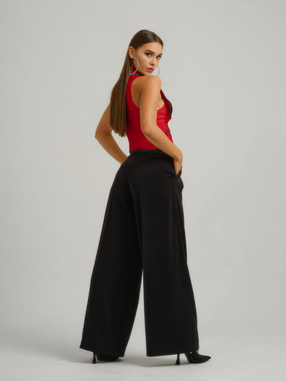 Born to Run Waistcoat & Trousers Set - Black & Red