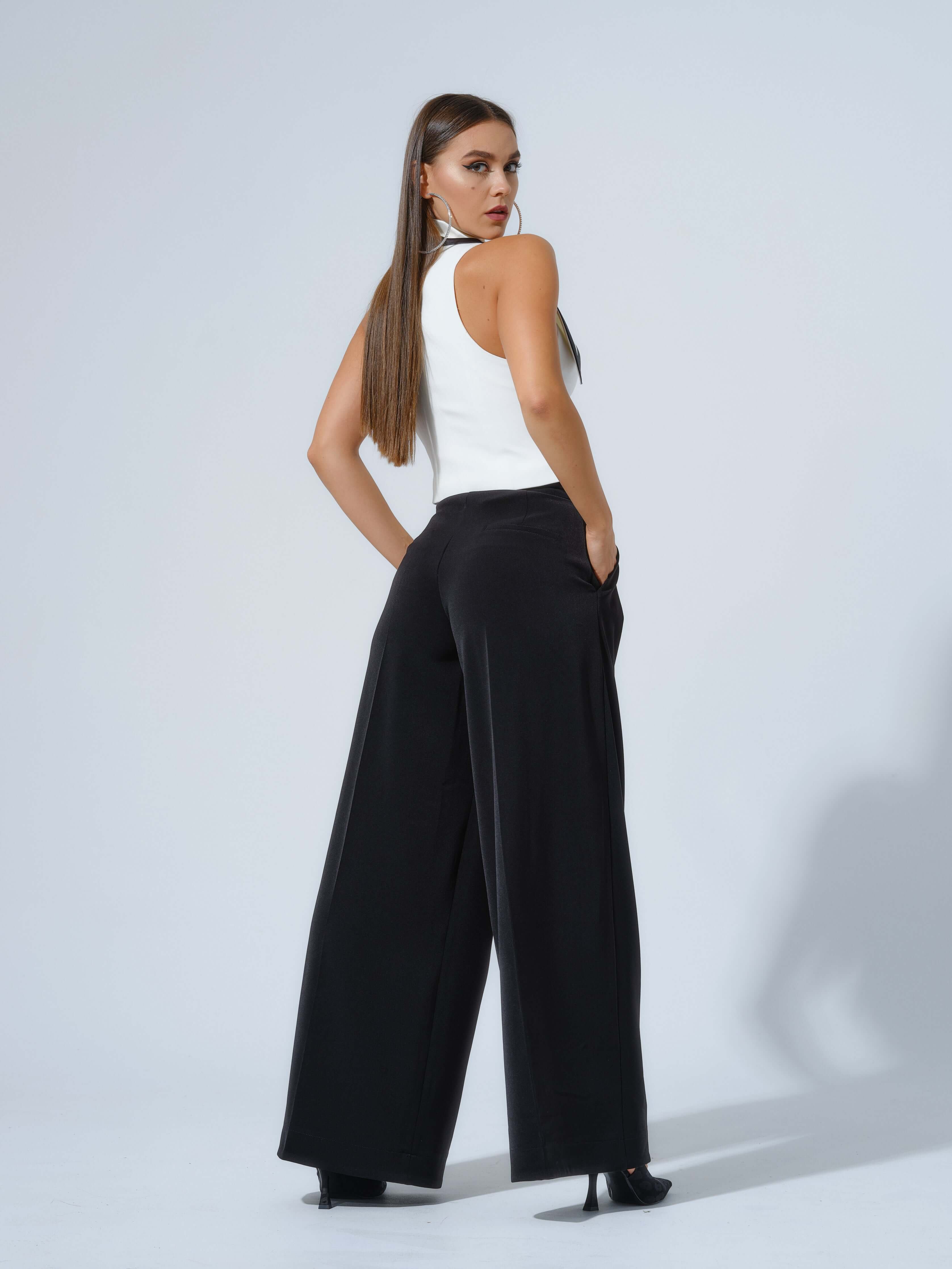 Born to Run High Waist Wide Leg Trousers