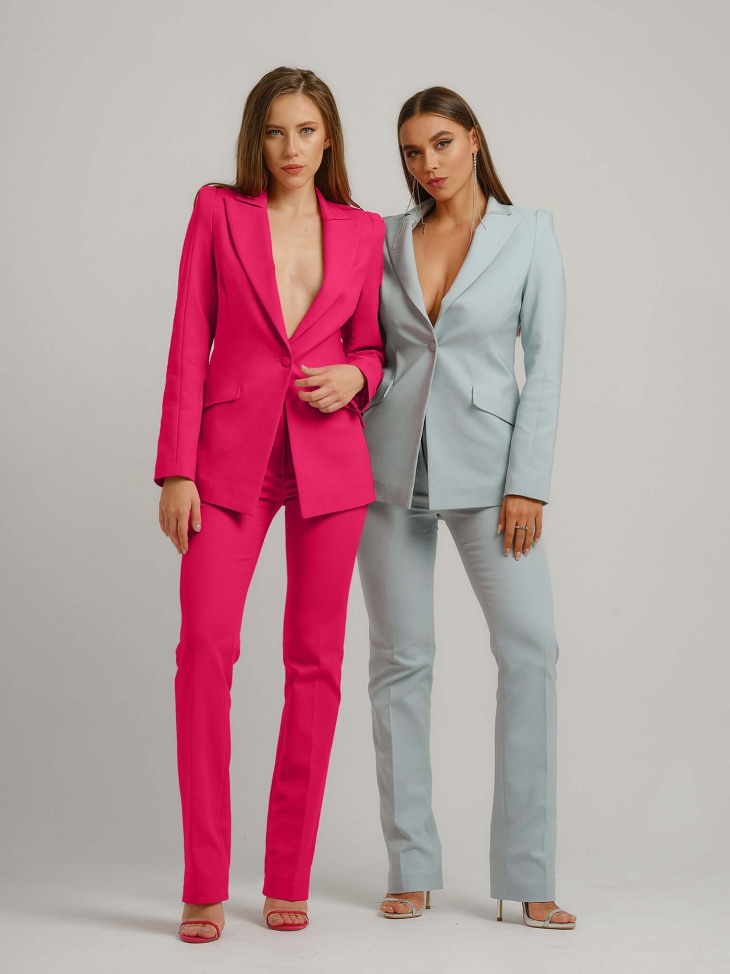 Fantasy Tailored Suit - Light Blue by Tia Dorraine Women's Luxury Fashion Designer Clothing Brand