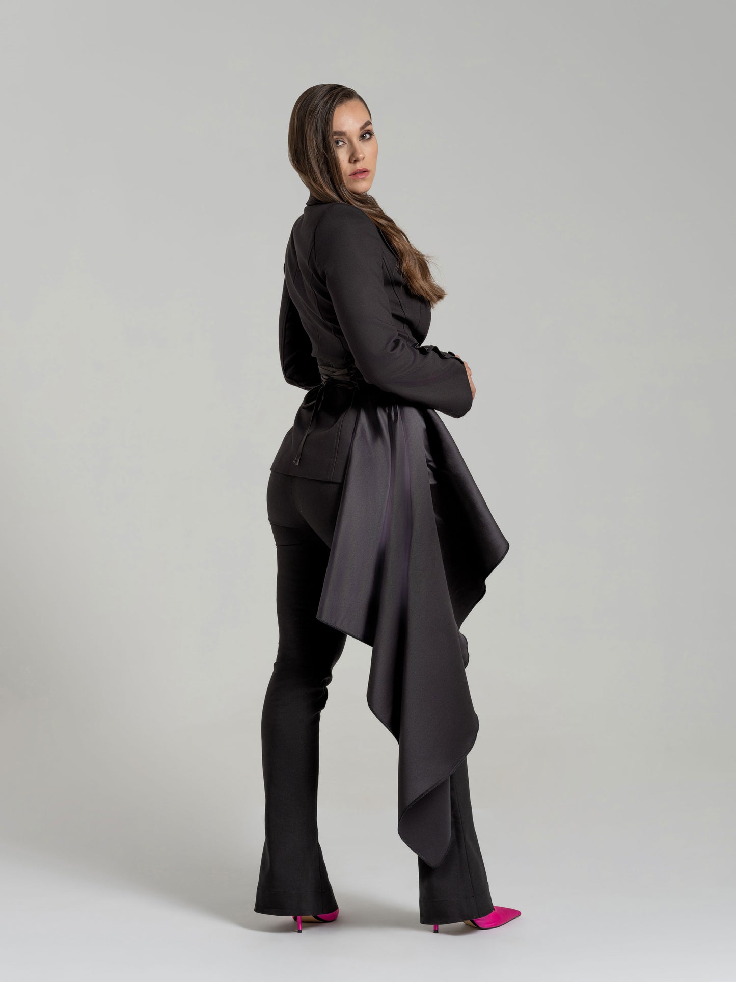 Chic Impressions Asymmetric Blazer - Black by Tia Dorraine Women's Luxury Fashion Designer Clothing Brand