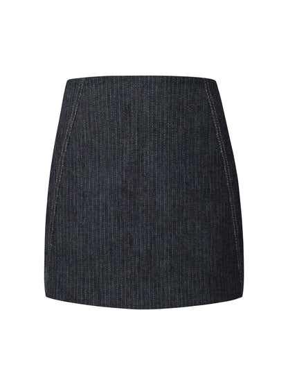 Denim Mini Skirt - Blue