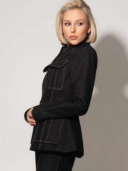 Details Matter Denim Jacket - Black