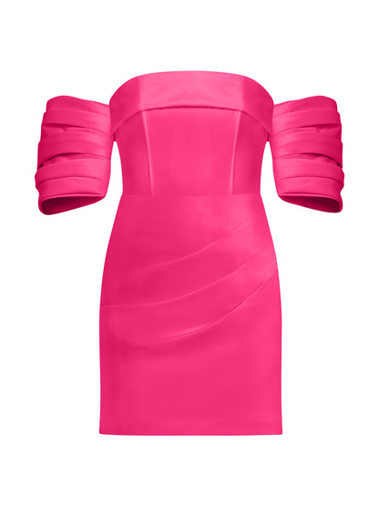 Devotion Mini Dress with Detachable Sleeves by Tia Dorraine Women's Luxury Fashion Designer Clothing Brand