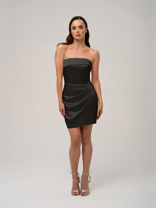 Devotion Mini Dress with Detachable Sleeves by Tia Dorraine Women's Luxury Fashion Designer Clothing Brand