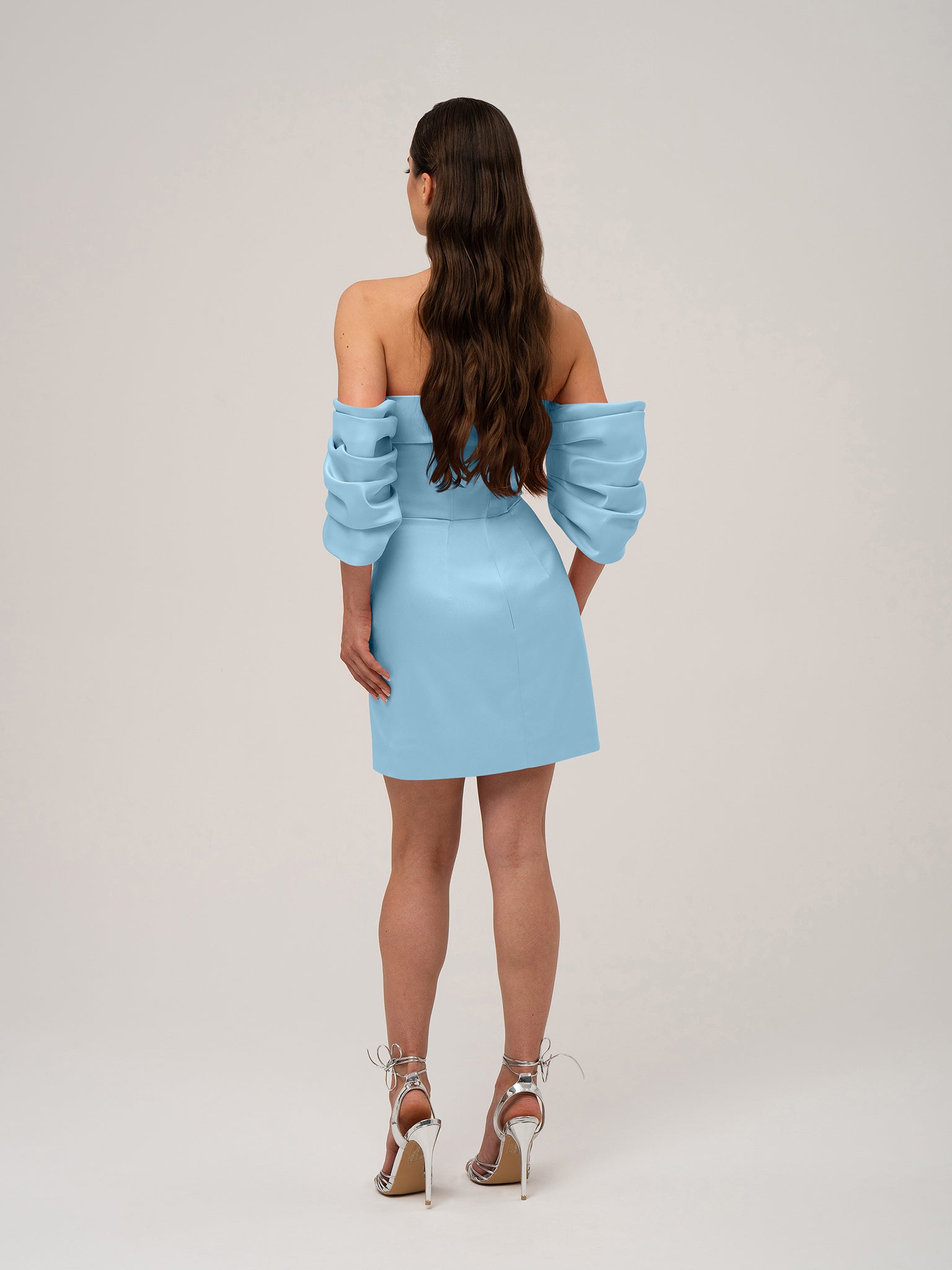 Devotion Mini Dress with Detachable Sleeves by Tia Dorraine Women's Luxury Fashion Designer Clothing Brand