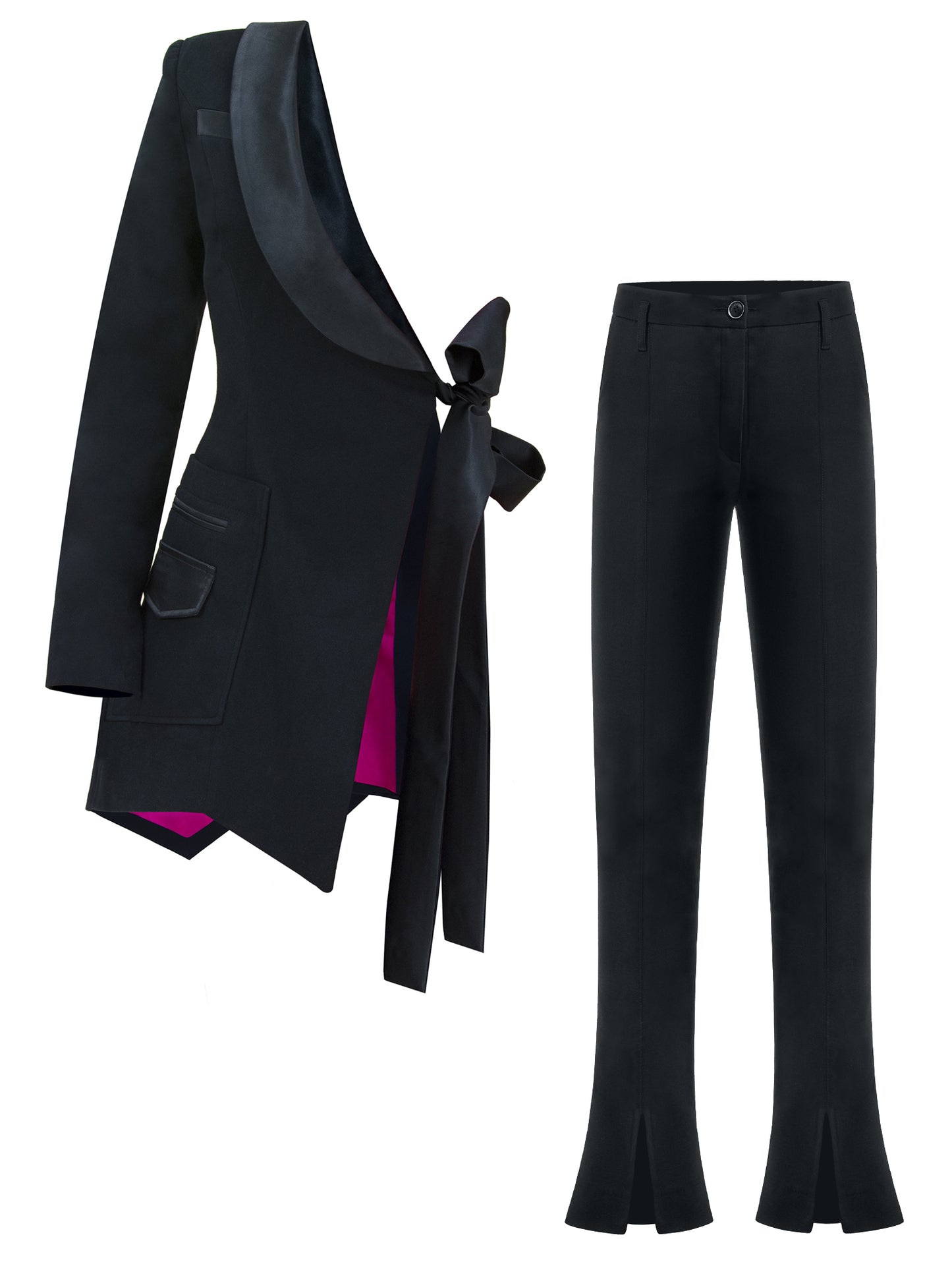 Double Identity Statement Blazer & Trousers Suit