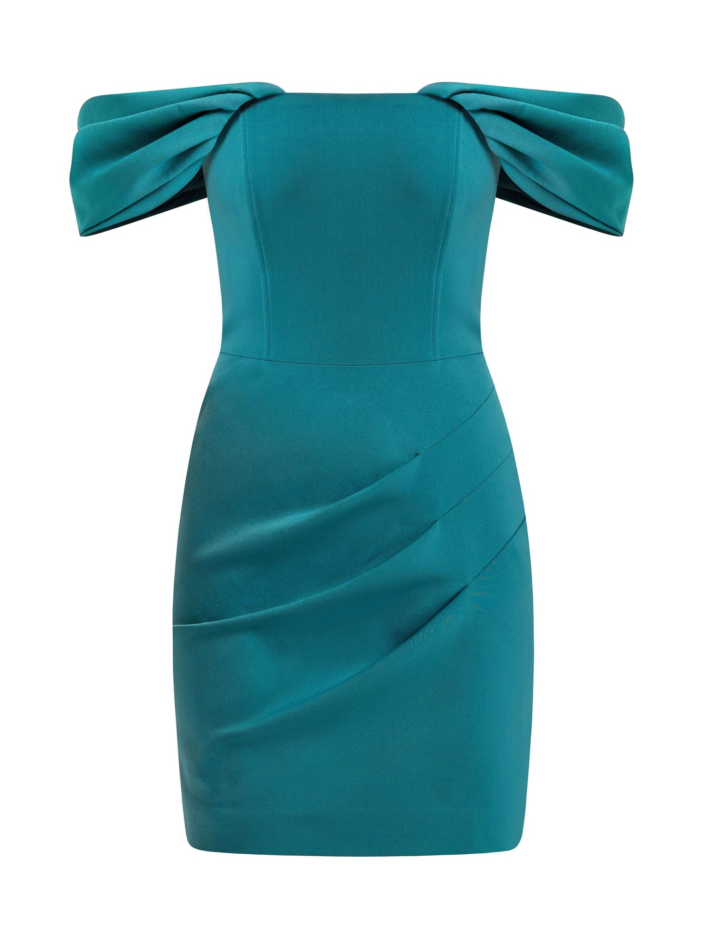 Evoking Glamour Mini Dress - Turquoise by Tia Dorraine Women's Luxury Fashion Designer Clothing Brand