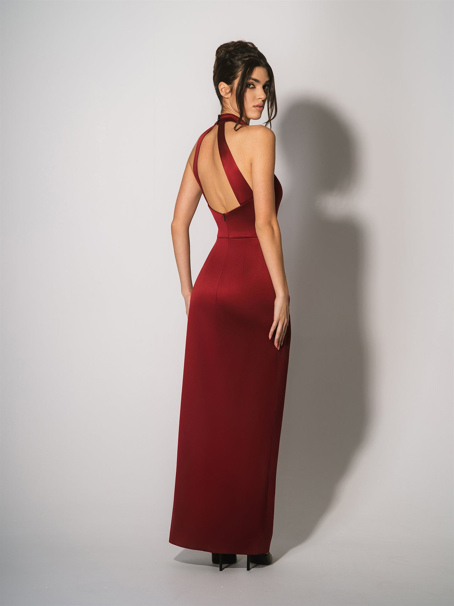 Fall in Love Maxi Dress - Burgundy