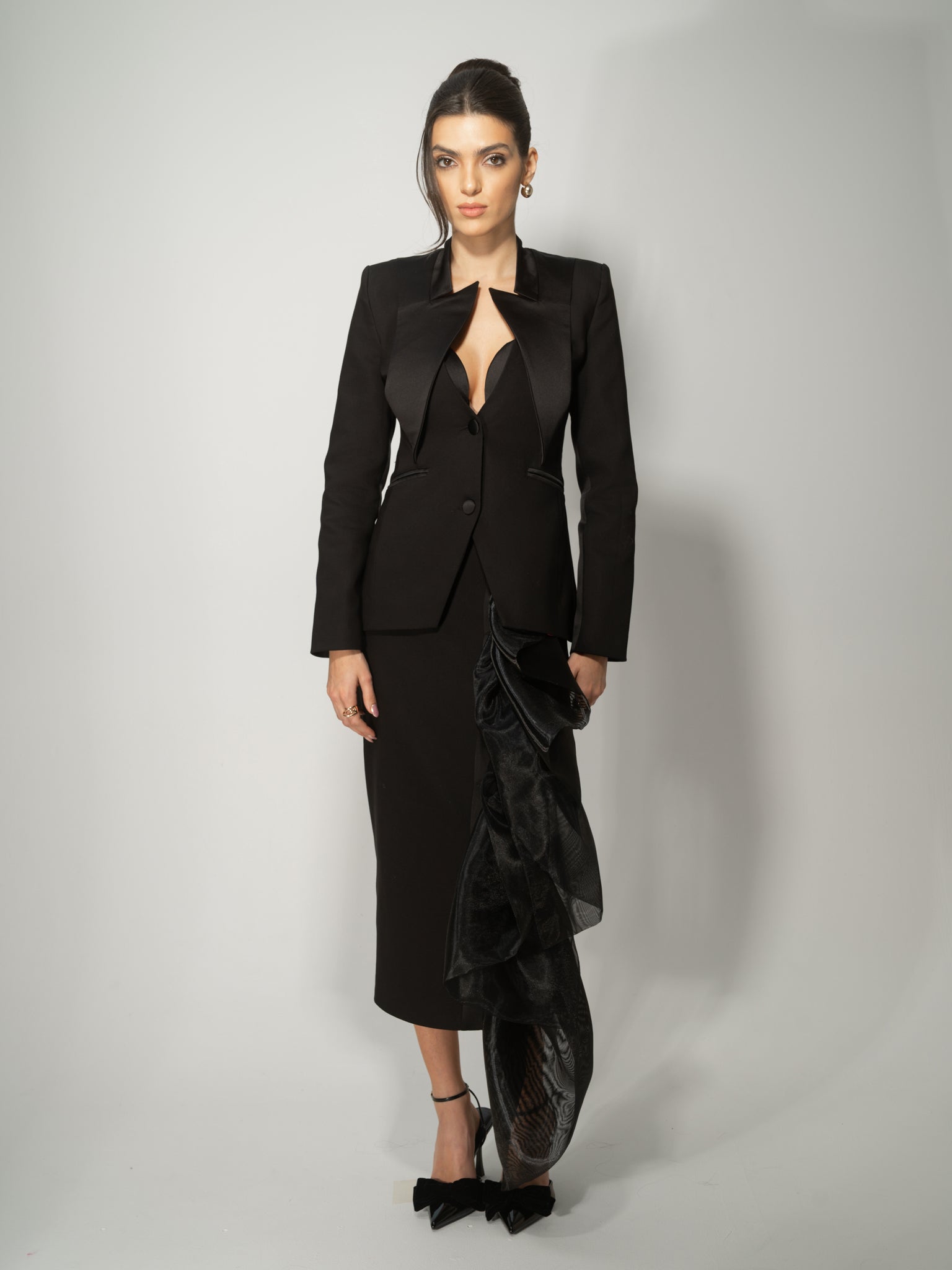 Femme Fatale Tailored Blazer by Tia Dorraine Women's Luxury Fashion Designer Clothing Brand