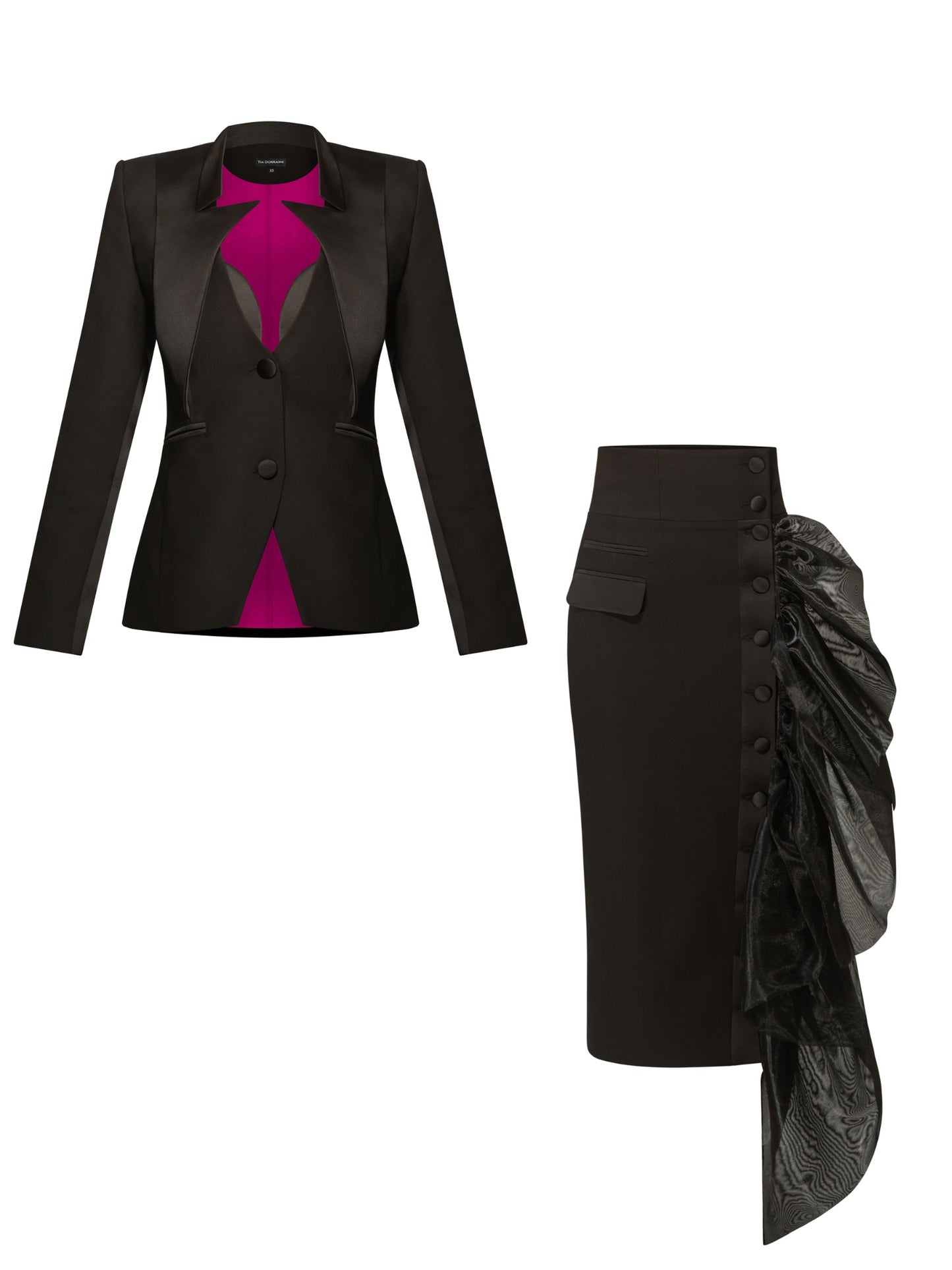 Femme Fatale Tailored Skirt Suit