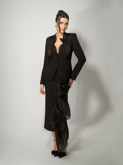 Femme Fatale Tailored Skirt Suit