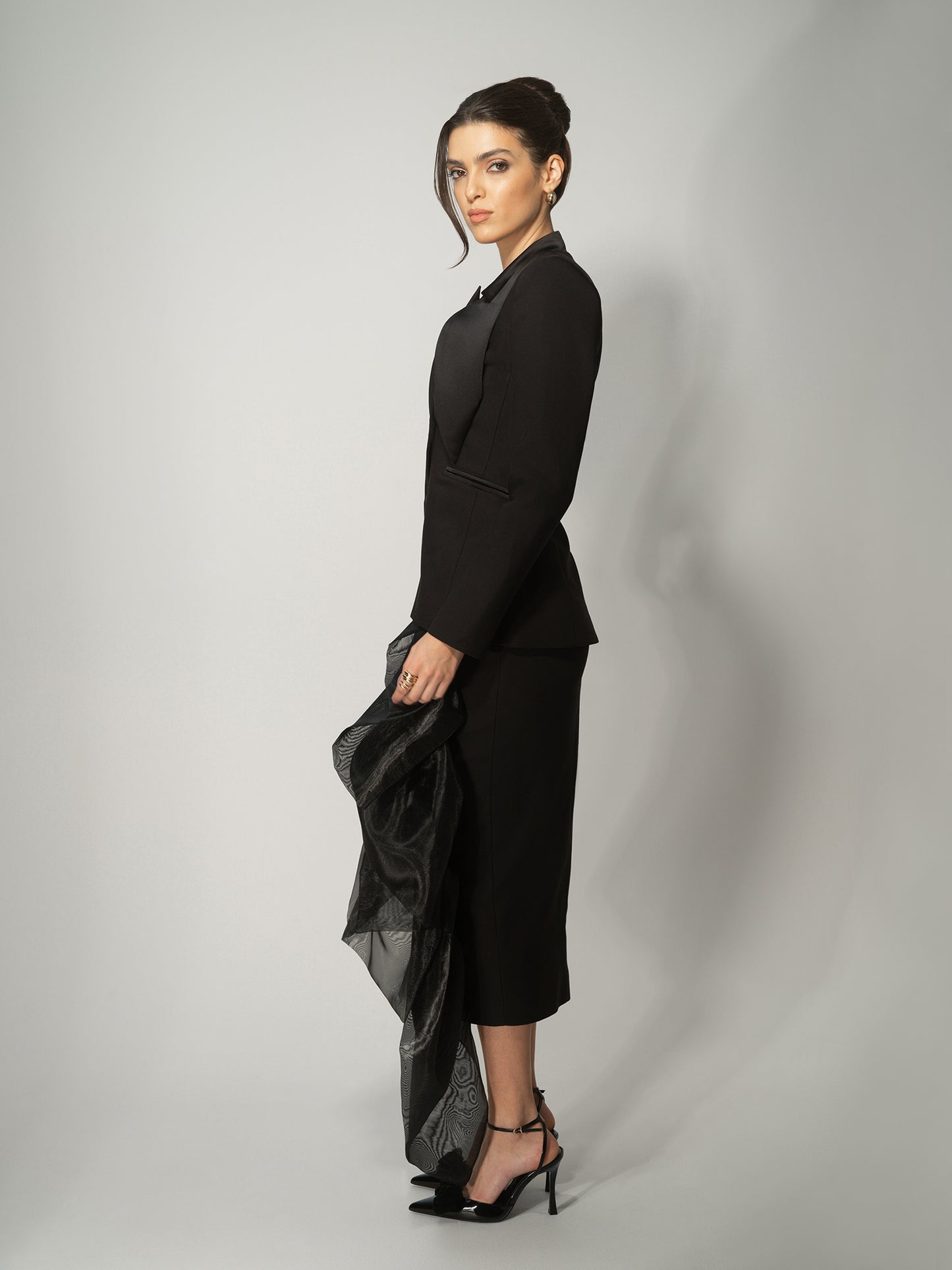 Femme Fatale Tailored Skirt Suit