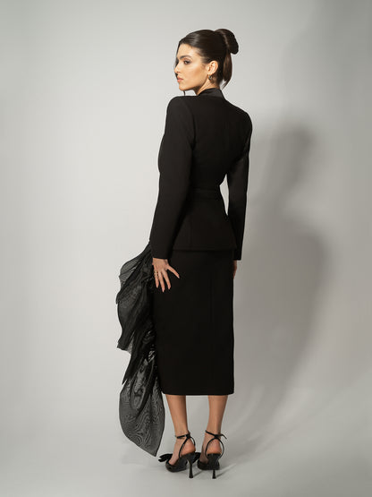 Femme Fatale Tailored Skirt Suit