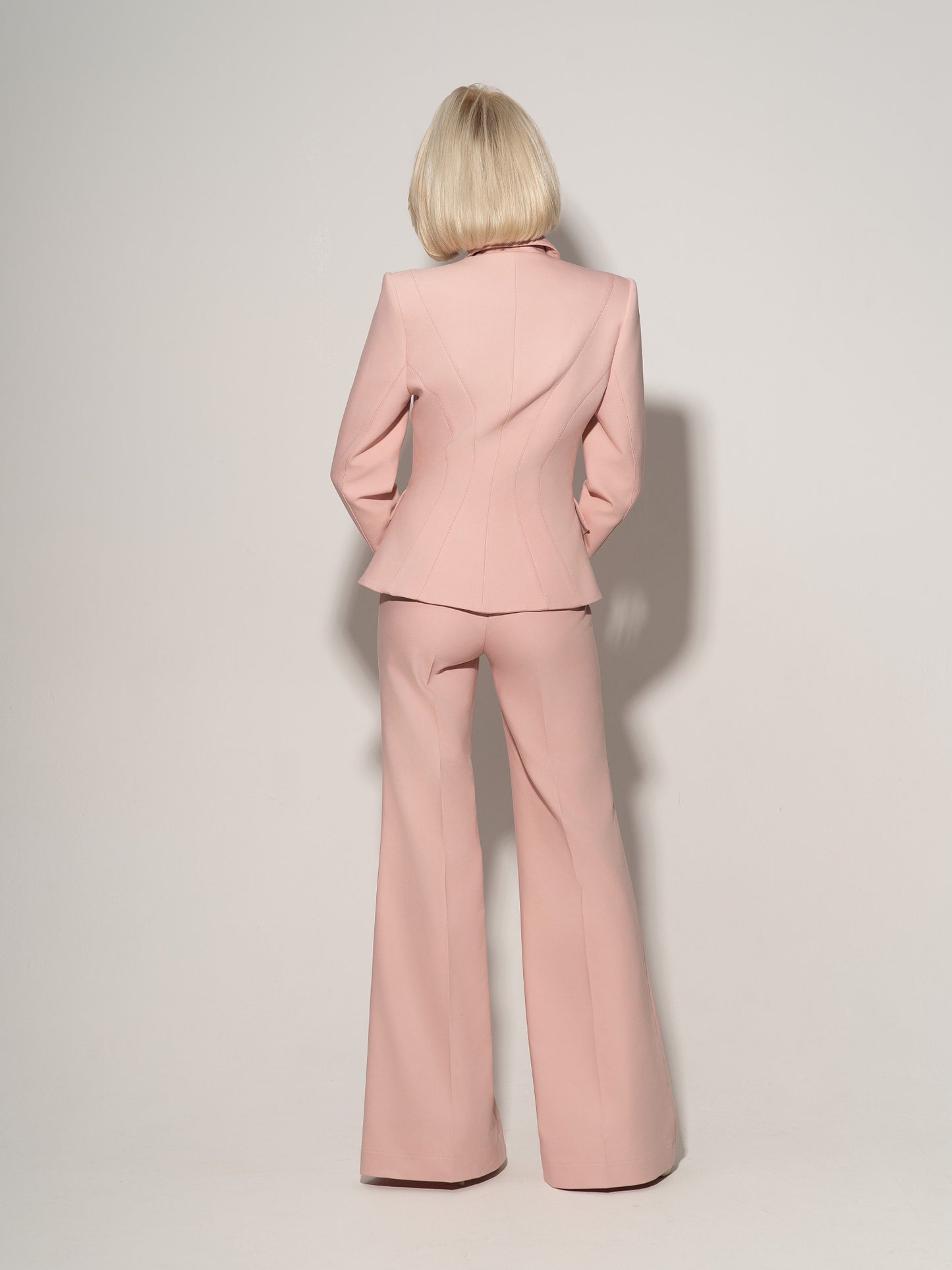 Hourglass Blazer Jacket In Cotton