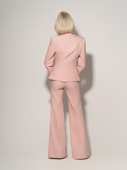 Hourglass Blazer Jacket In Cotton