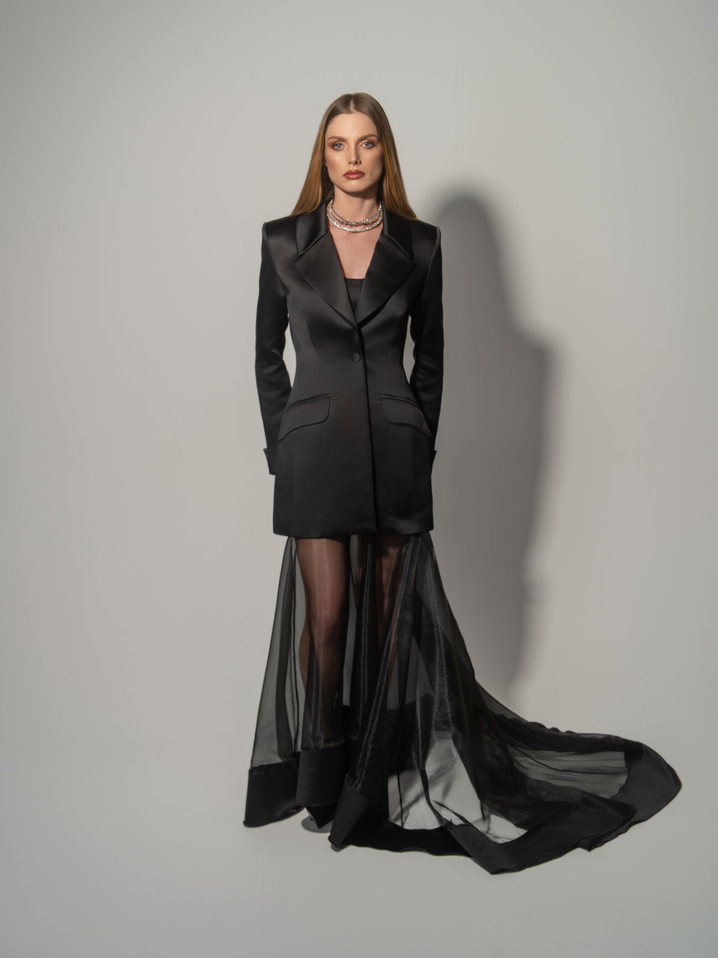 Hypnotic Glow Sheer Maxi Skirt