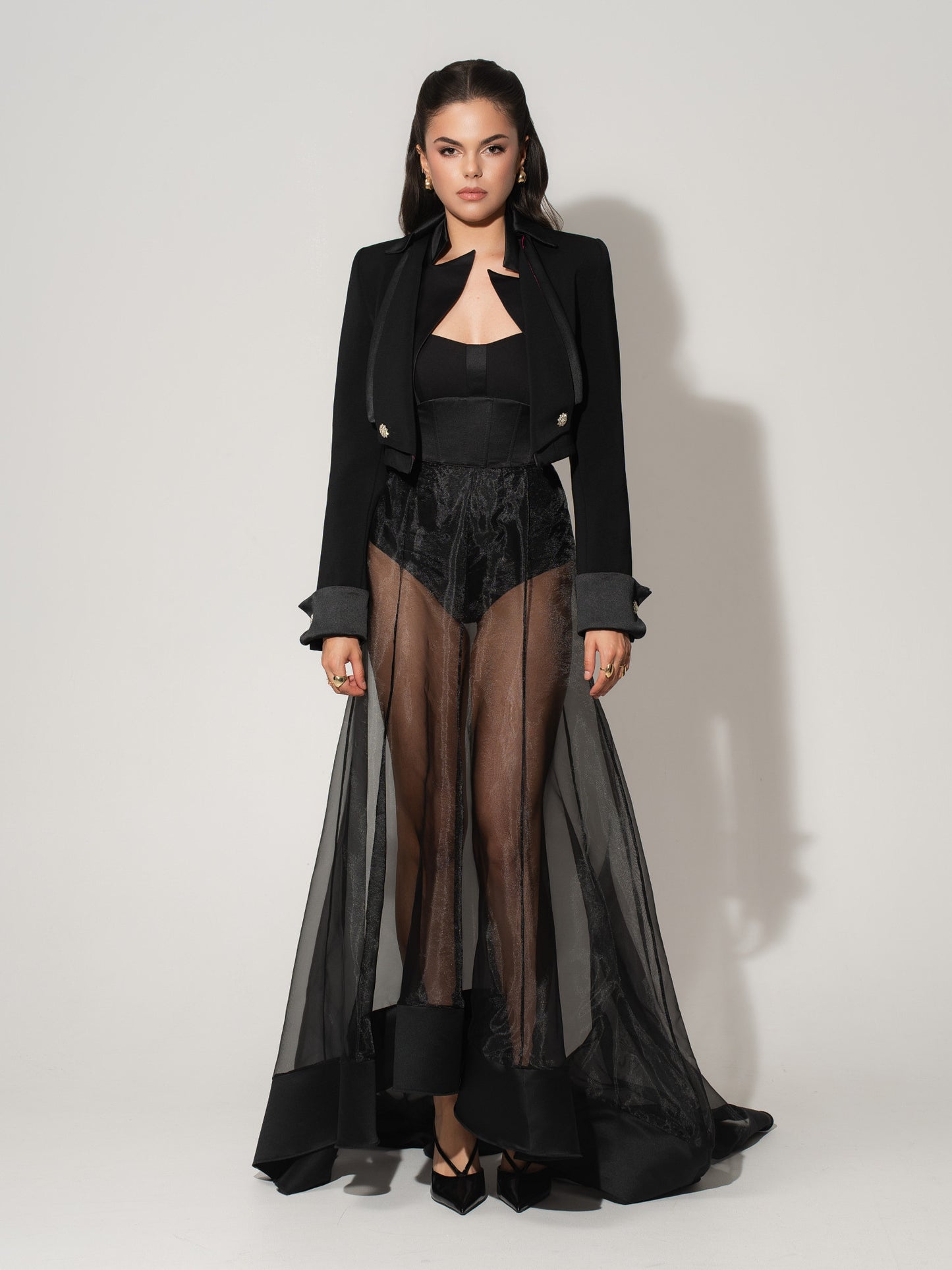Hypnotic Glow Sheer Maxi Skirt